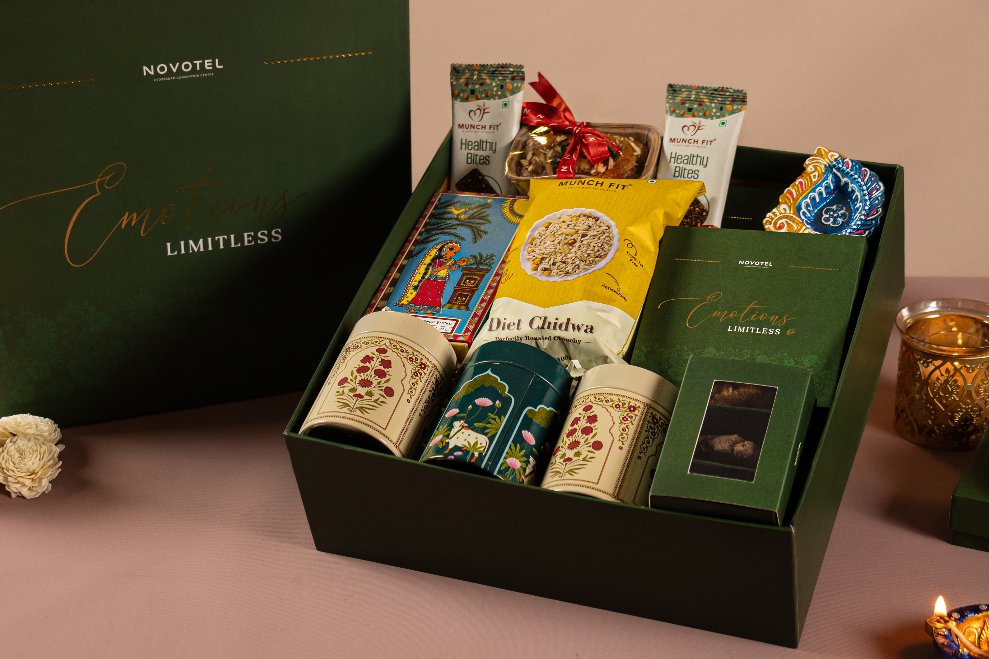 A festive collection of artisanal mithai, gourmet treats and thoughtfully designed gifting options for family, friends and corporate associates