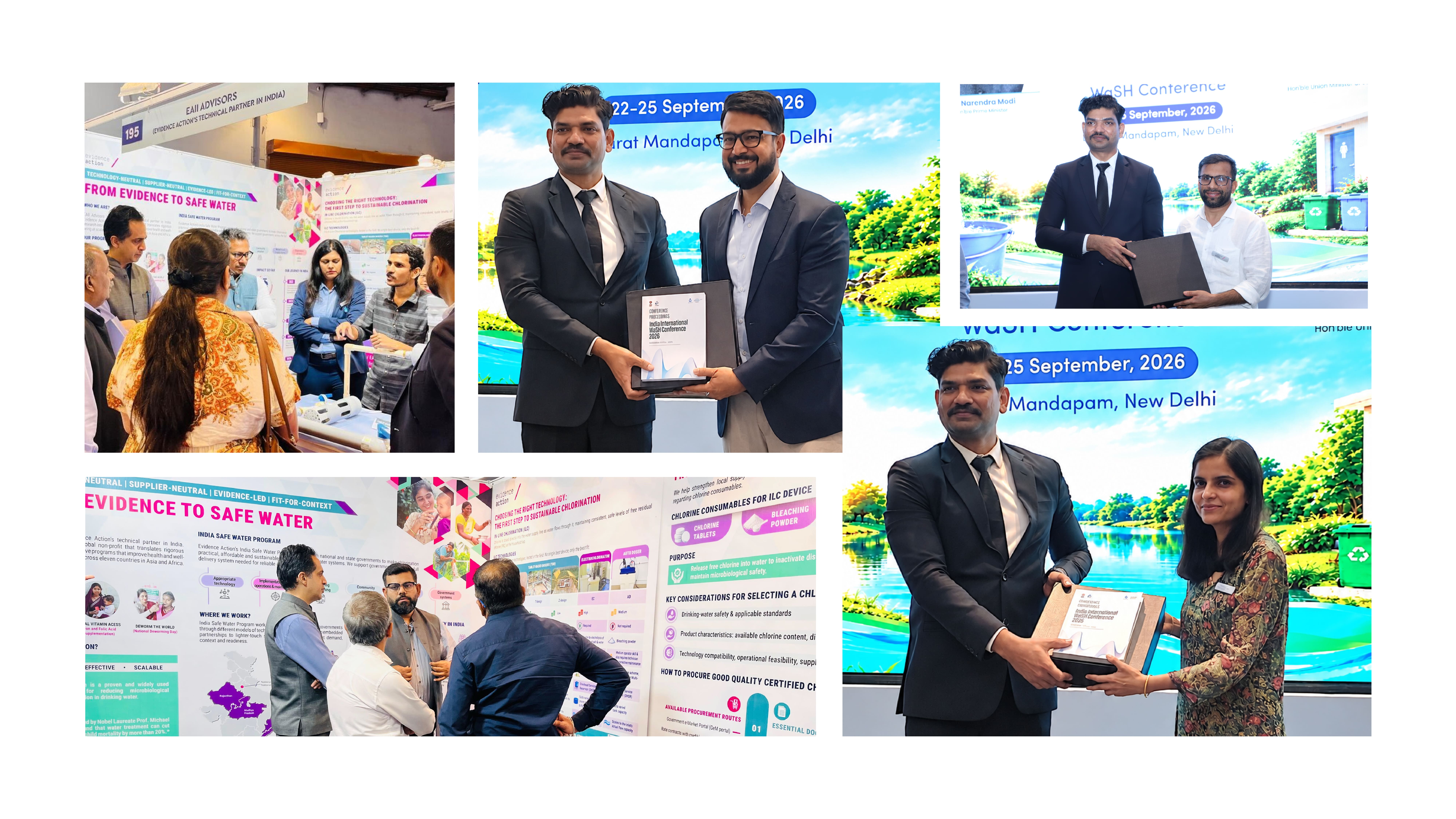 Evidence Action Showcases Scalable Water Quality Solutions for Rural India at the 9th India International Water Week 2026