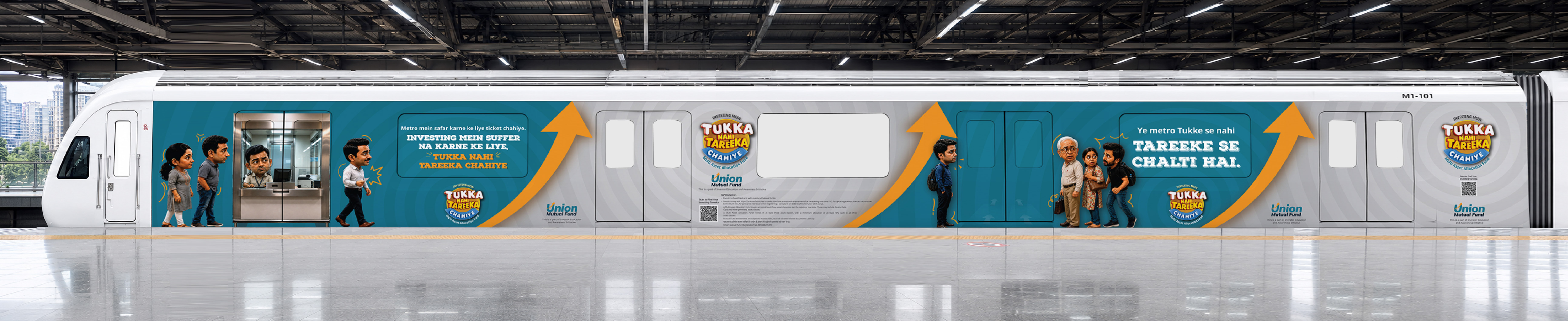 Union Mutual Fund takes investor awareness campaign 'Tukka Nahi, Tareeka Chahiye' to  Mumbai Metro