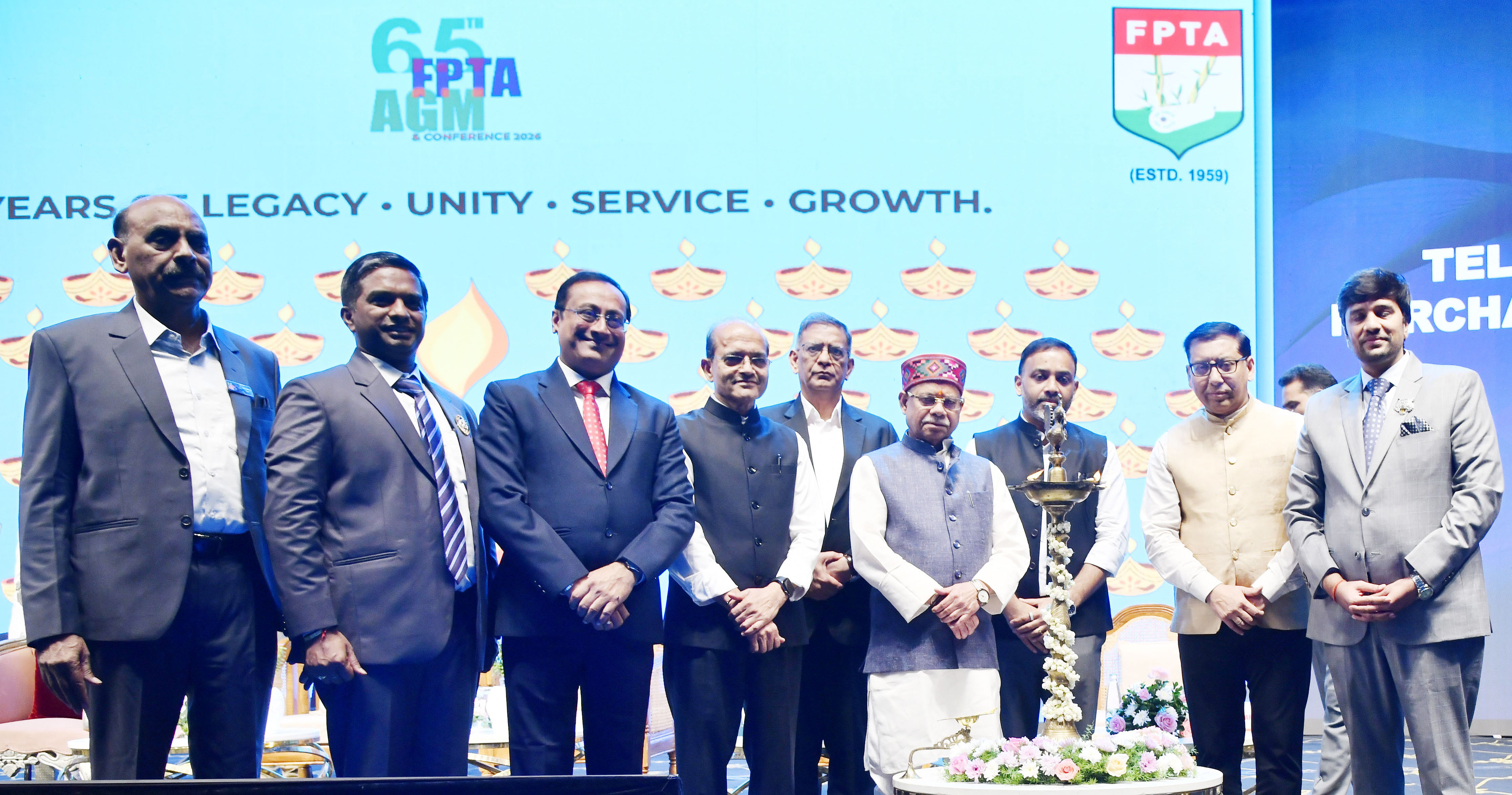 Governor Sri Shiv Pratap Shukla, inaugurates the annual meeting of the paper traders - FPTA 65th AGM & Conference 2026
