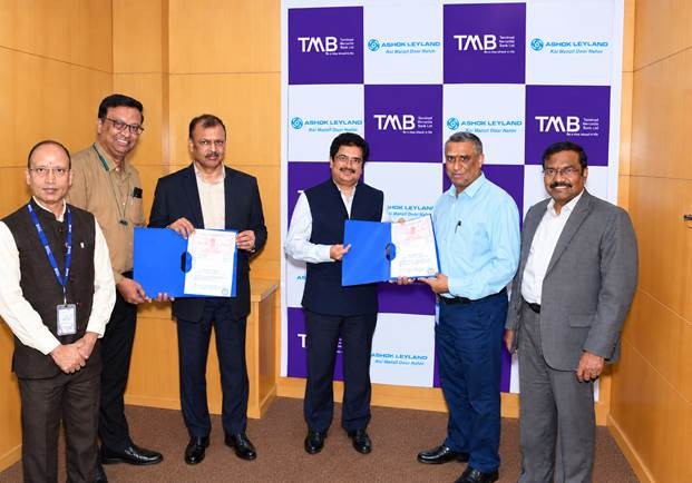 Ashok Leyland partners with Tamilnad Mercantile Bank for providing vehicle finance facilities
