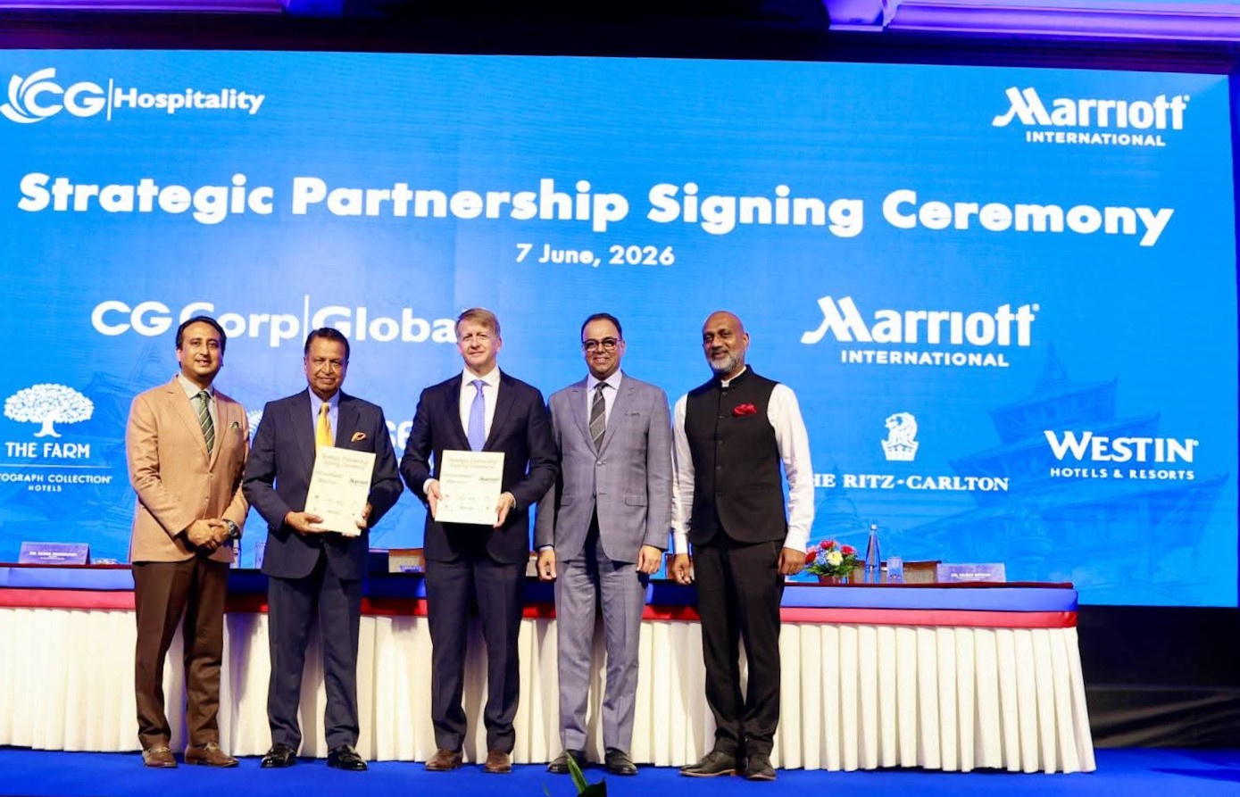 Marriott International and CG Hospitality Global Sign Multi-Unit Agreement to Open Three Properties across India and Nepal