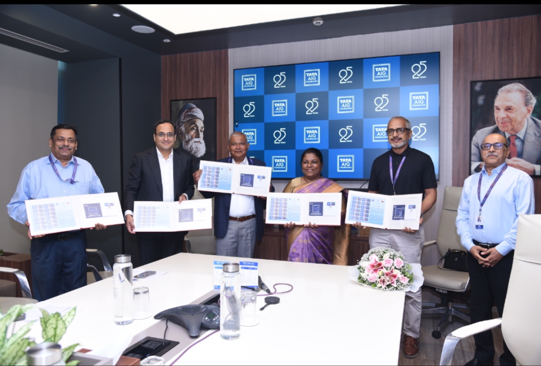 Tata AIG celebrates 25 years with the launch of a commemorative postage stamp