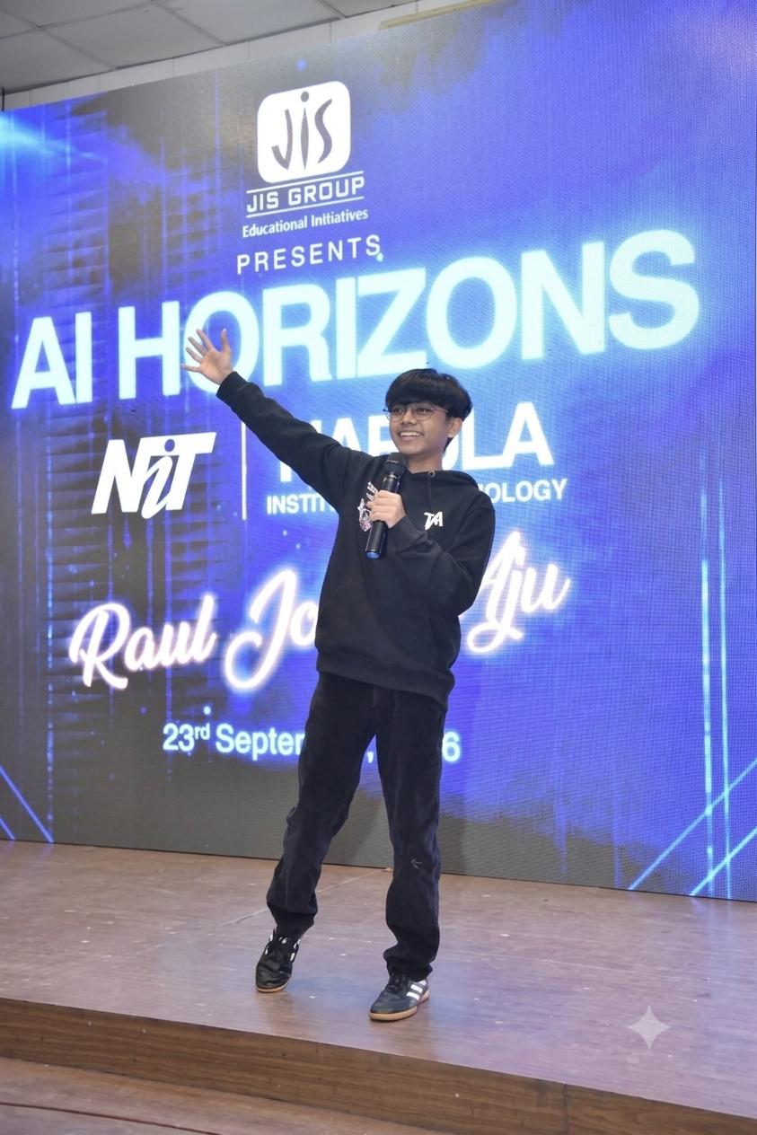 JIS Group Bringings 16-Year-Old AI Prodigy Raul John Aju to Narula Institute of Technology