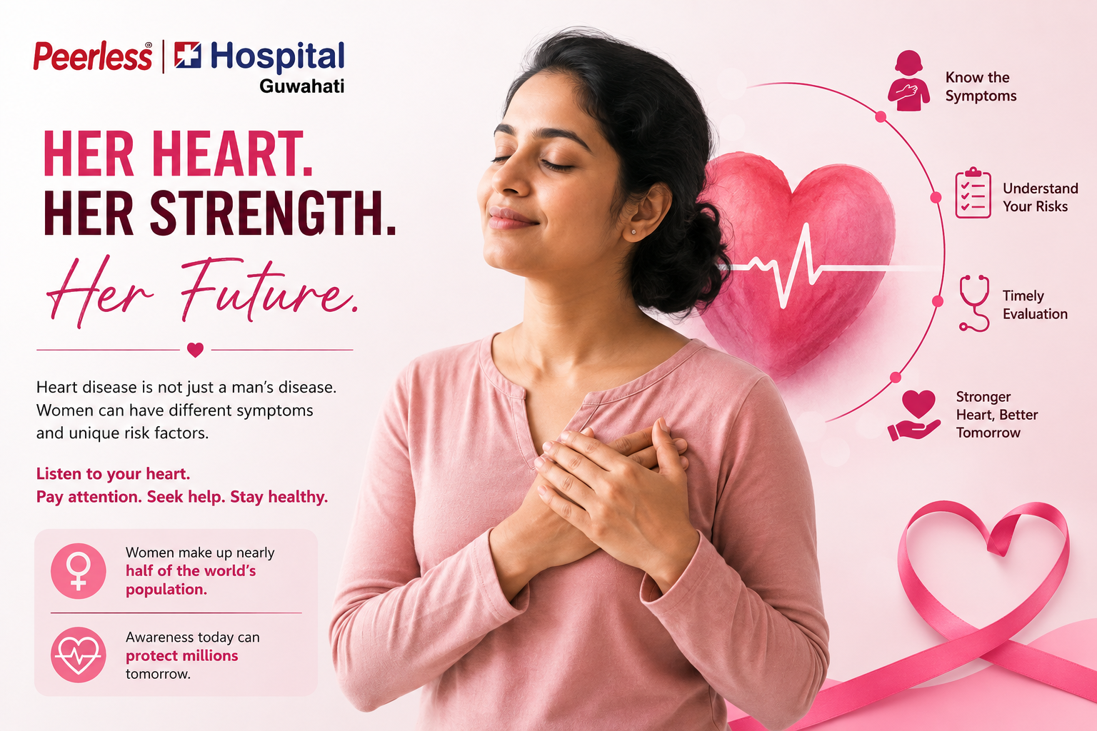 Heart disease is not a ‘man’s disease’: Peerless Hospital Guwahati urges women to recognise the warning signs of heart disease