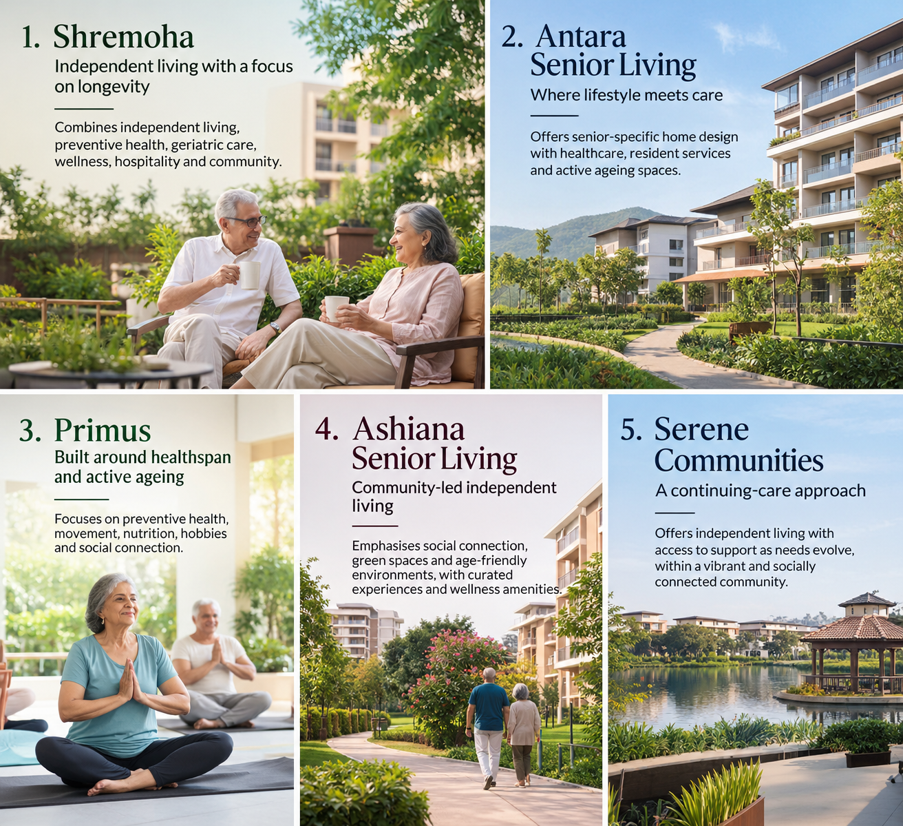 5 Senior Living Communities to Consider If You&rsquo;re Planning an Independent Life After 55
