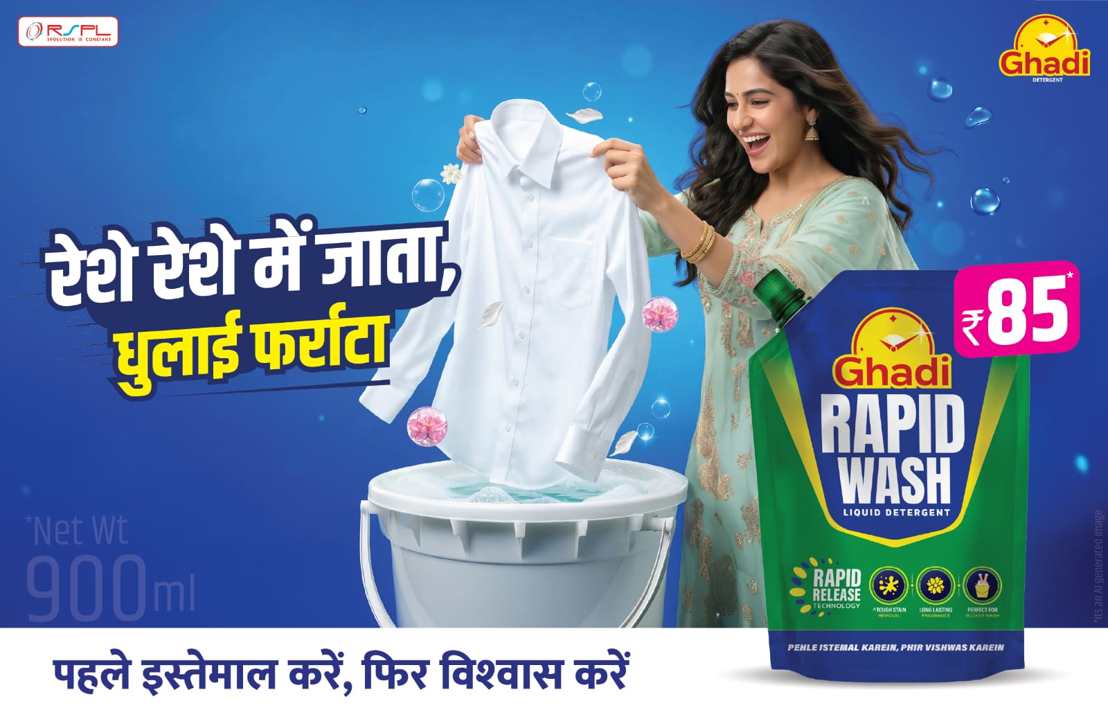 RSPL Group’s Ghadi Rapid Wash Unveils a New Campaign film, celebrating the Evolution of Everyday Laundry