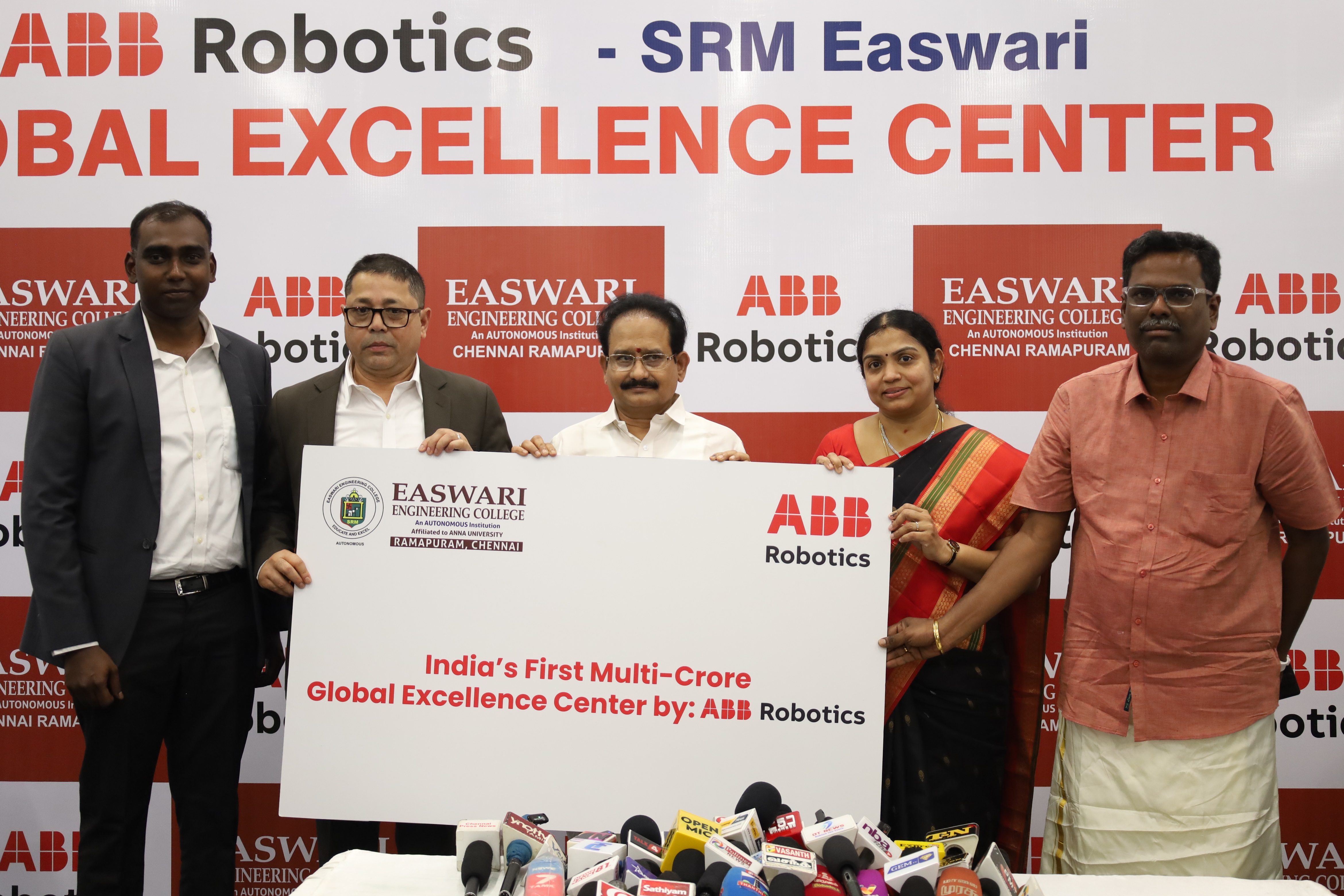 SRM Easwari Engineering College Launches India&rsquo;s First ABB Global Excellence Center for Robotics
