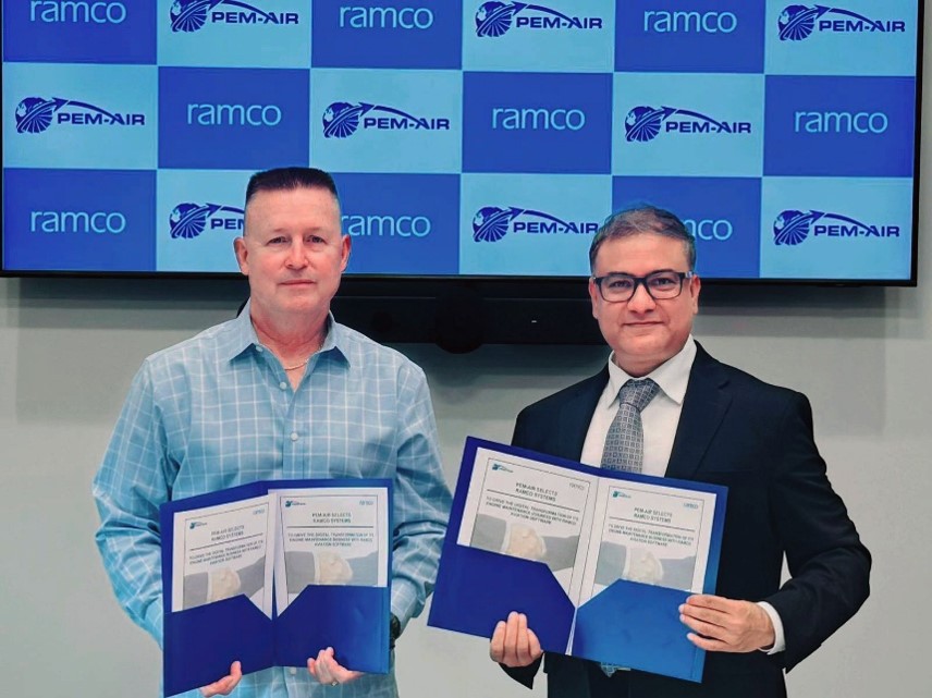 Pem-Air selects Ramco Aviation to drive the digital transformation of its engine MRO business with AI