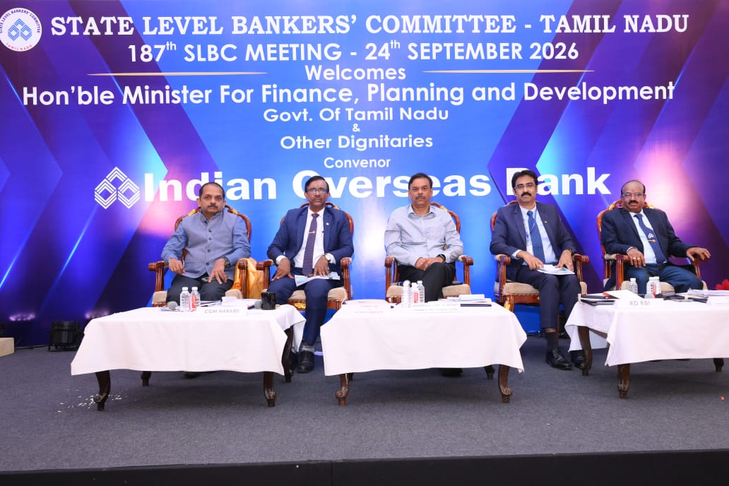 187th State Level Bankers&rsquo; Committee (SLBC) Meeting for Tamil Nadu Held on 24.09.2026