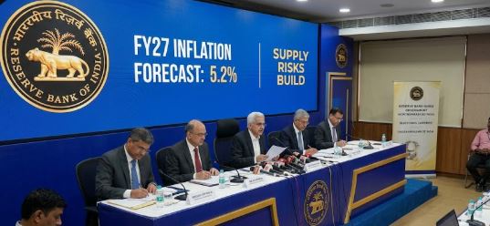 RBI Flags Fresh Inflation Risks, Pegs FY27 Inflation at 5.2 pc
