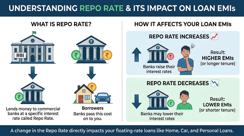 What Is the Repo Rate and How Does It Affect Loan EMIs?