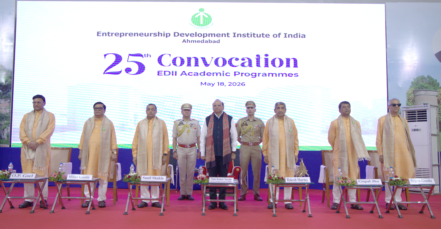 Entrepreneurship Development Institute of India (EDII) Hosts its 25th Convocation