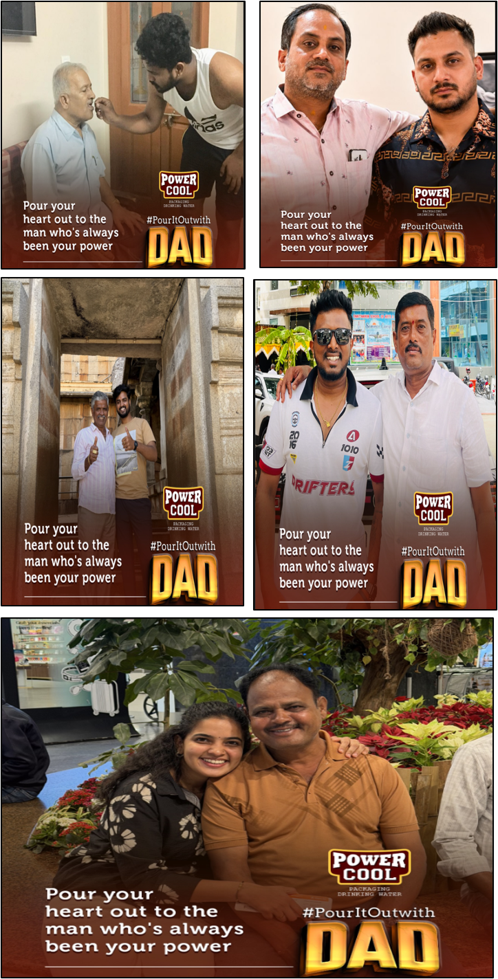 Bengaluru Influencers Celebrate Father's Day with Power Cool's PourItOutWithDad Campaign