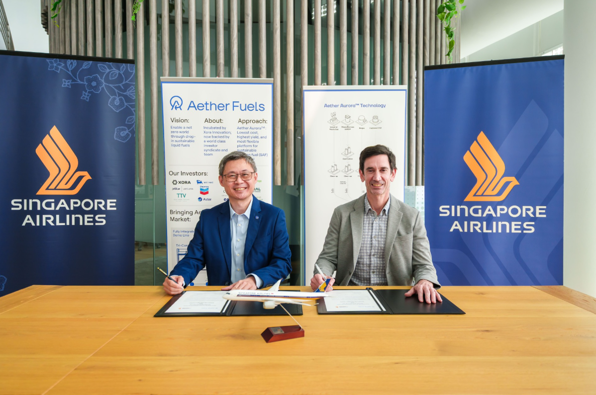Singapore Airlines To Offtake Next-Generation Sustainable Aviation Fuel From Aether Fuels