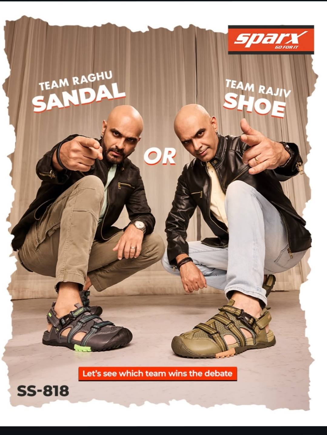 Sparx launches the unique Shoe-Style Sandals,  Turns Up the Banter with Raghu & Rajiv