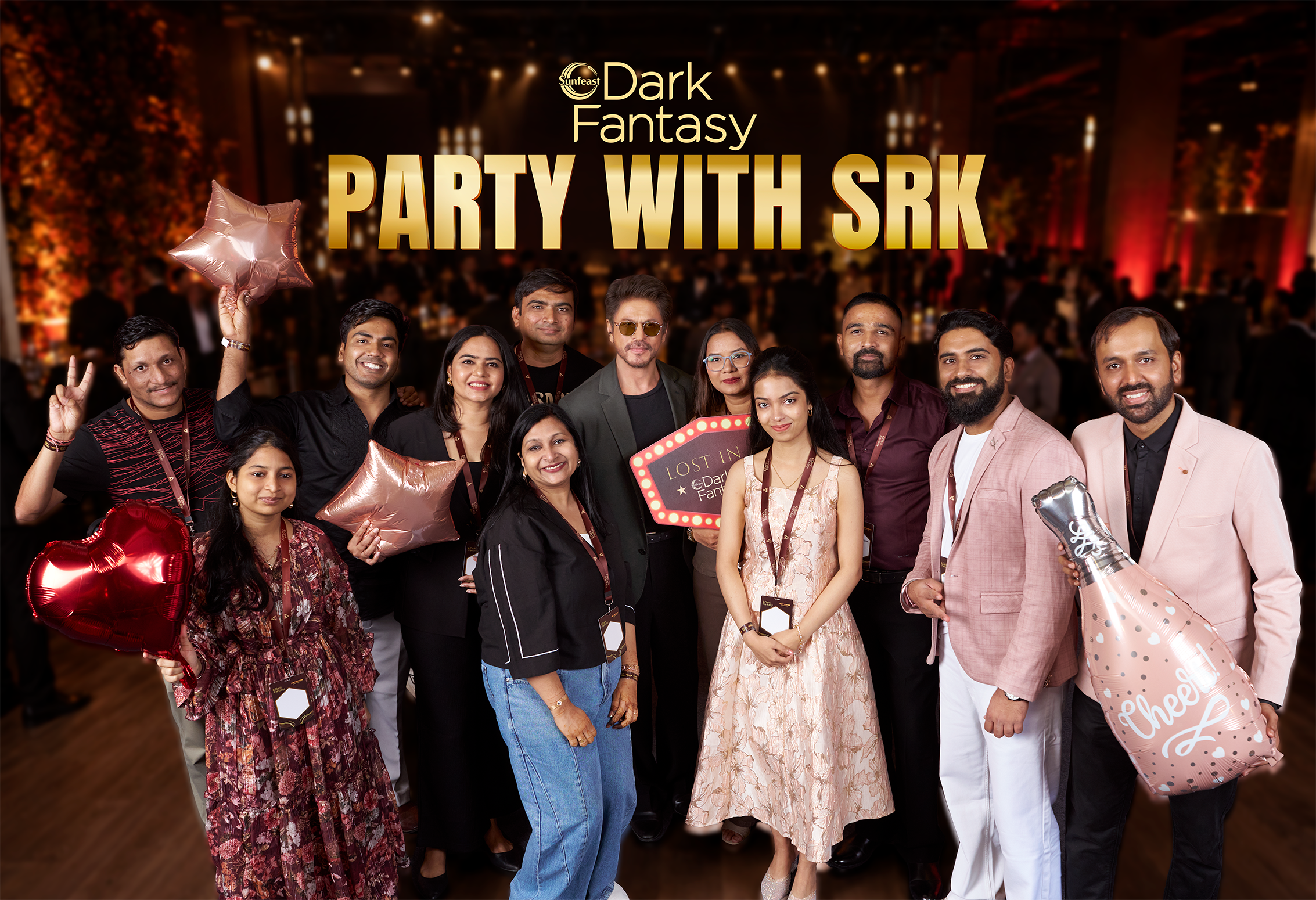 Sunfeast Dark Fantasy Turns Dreams into Reality for winners by Hosting a “Party with Shah Rukh Khan”