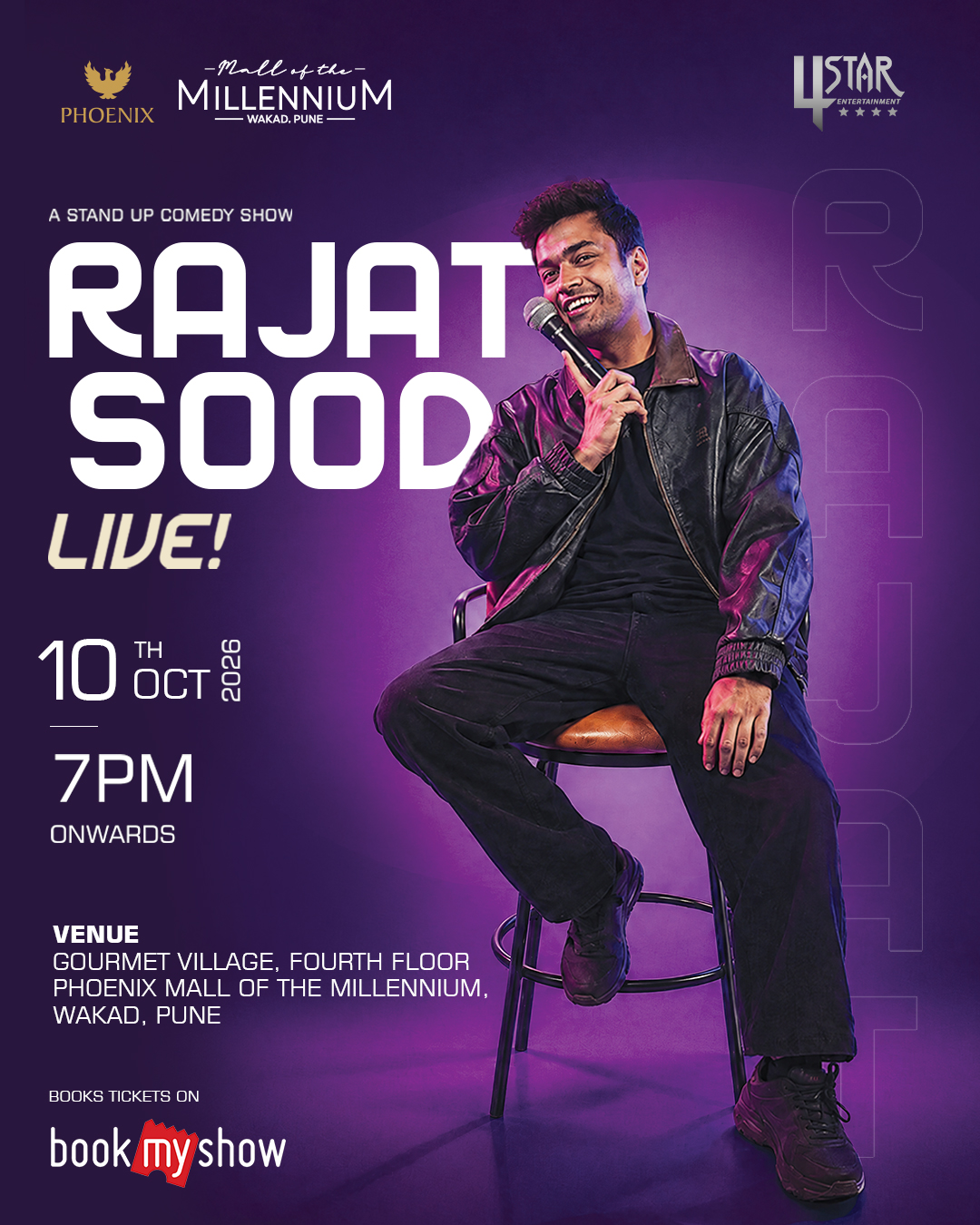 Pune Gets Set for an Evening of Laughter as Rajat Sood Comes to Phoenix Mall of the Millennium Wakad, Pune