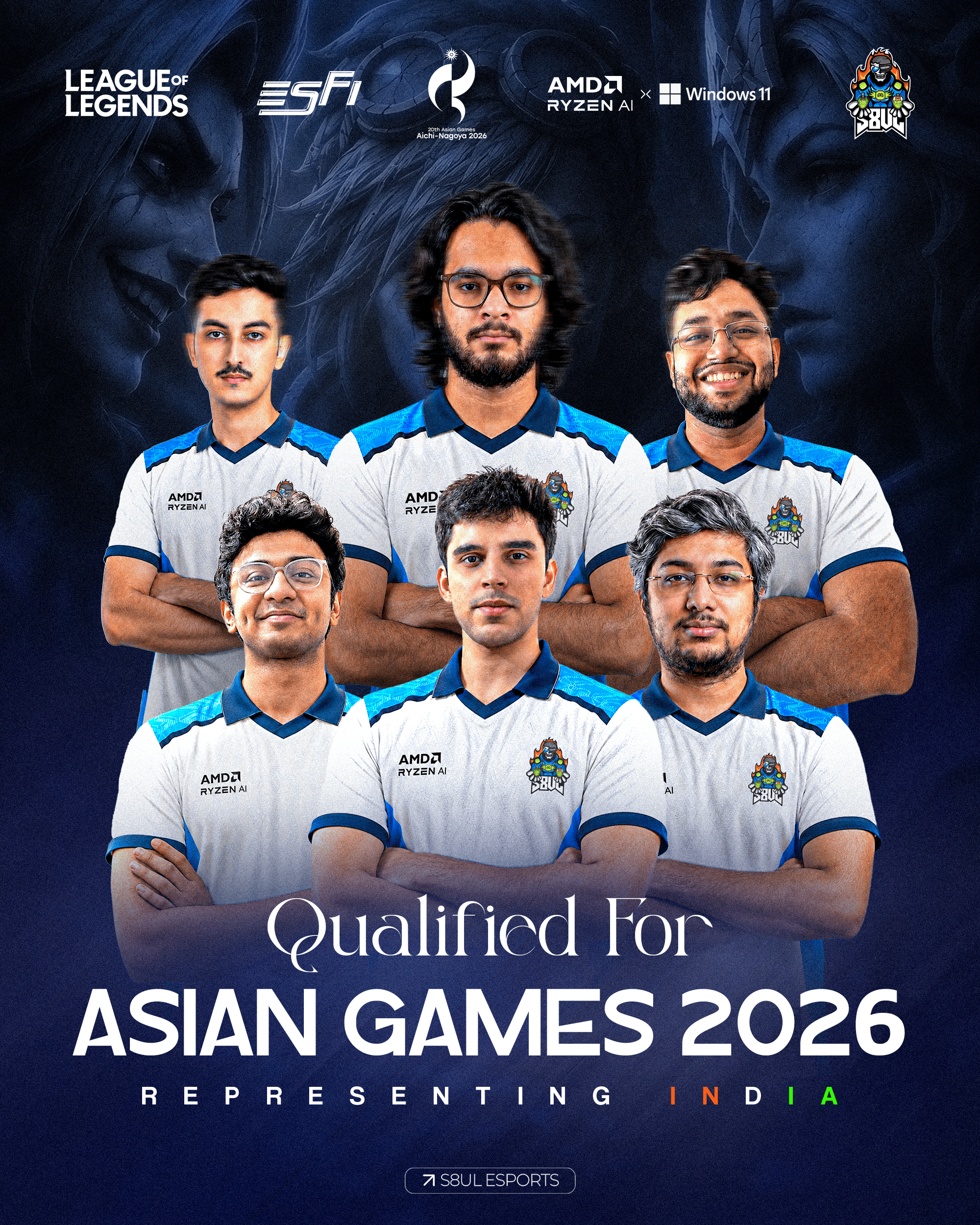 S8UL Esports&rsquo; League of Legends team qualifies to represent India at Asian Games 2026