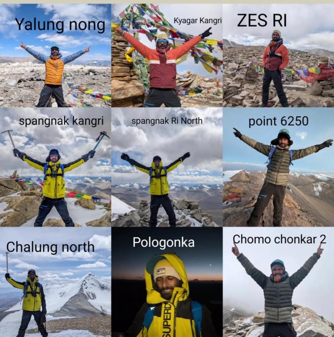 Himachali Mountaineer Sachin Gangta Scales 25 Peaks Above 6,000 Metres in 21-Day Ladakh Expedition
