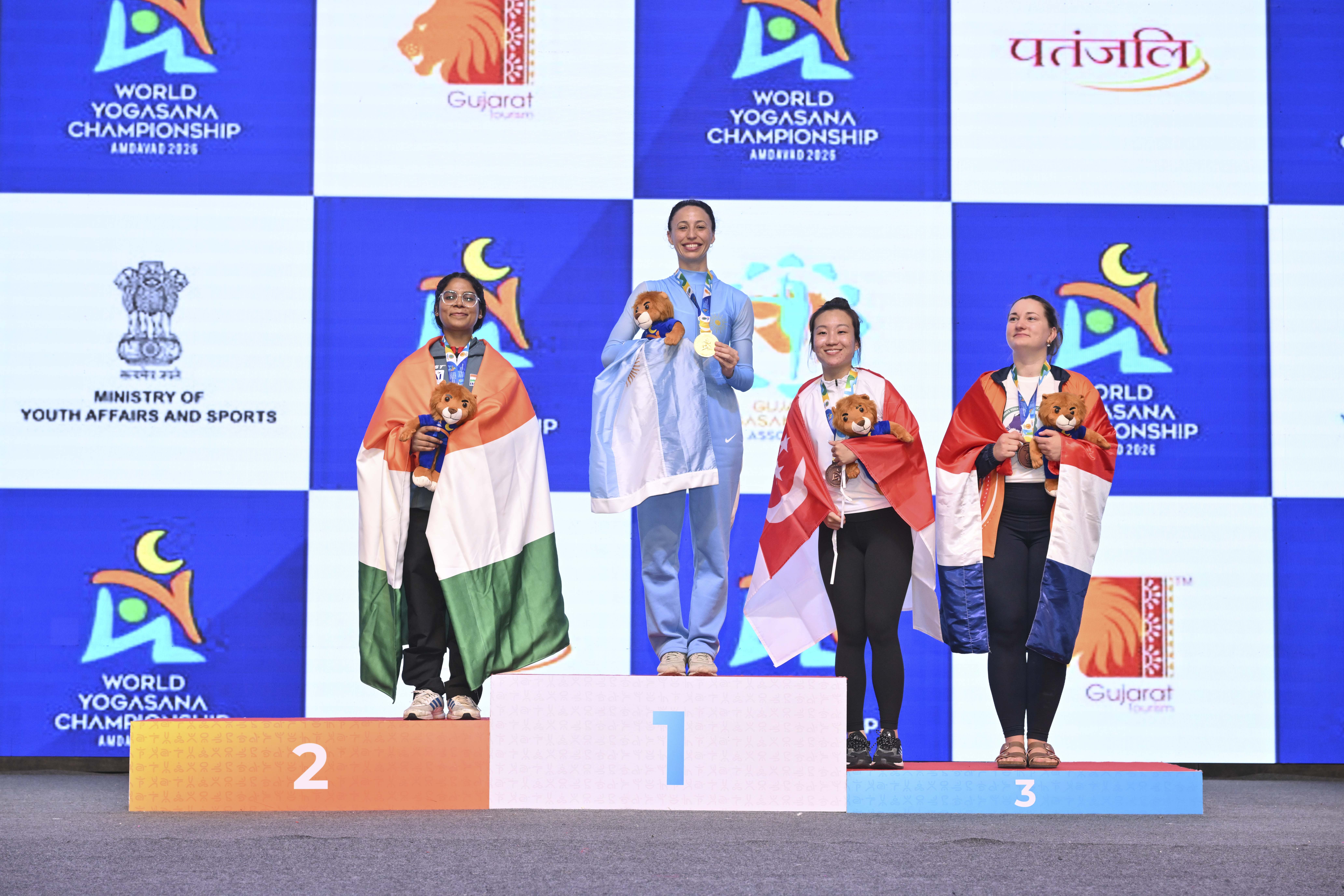 Kohli fan from Messi&rsquo;s backyard, Nabila Sol Barraza criss-crosses continents to leave her mark at World Yogasana Championships