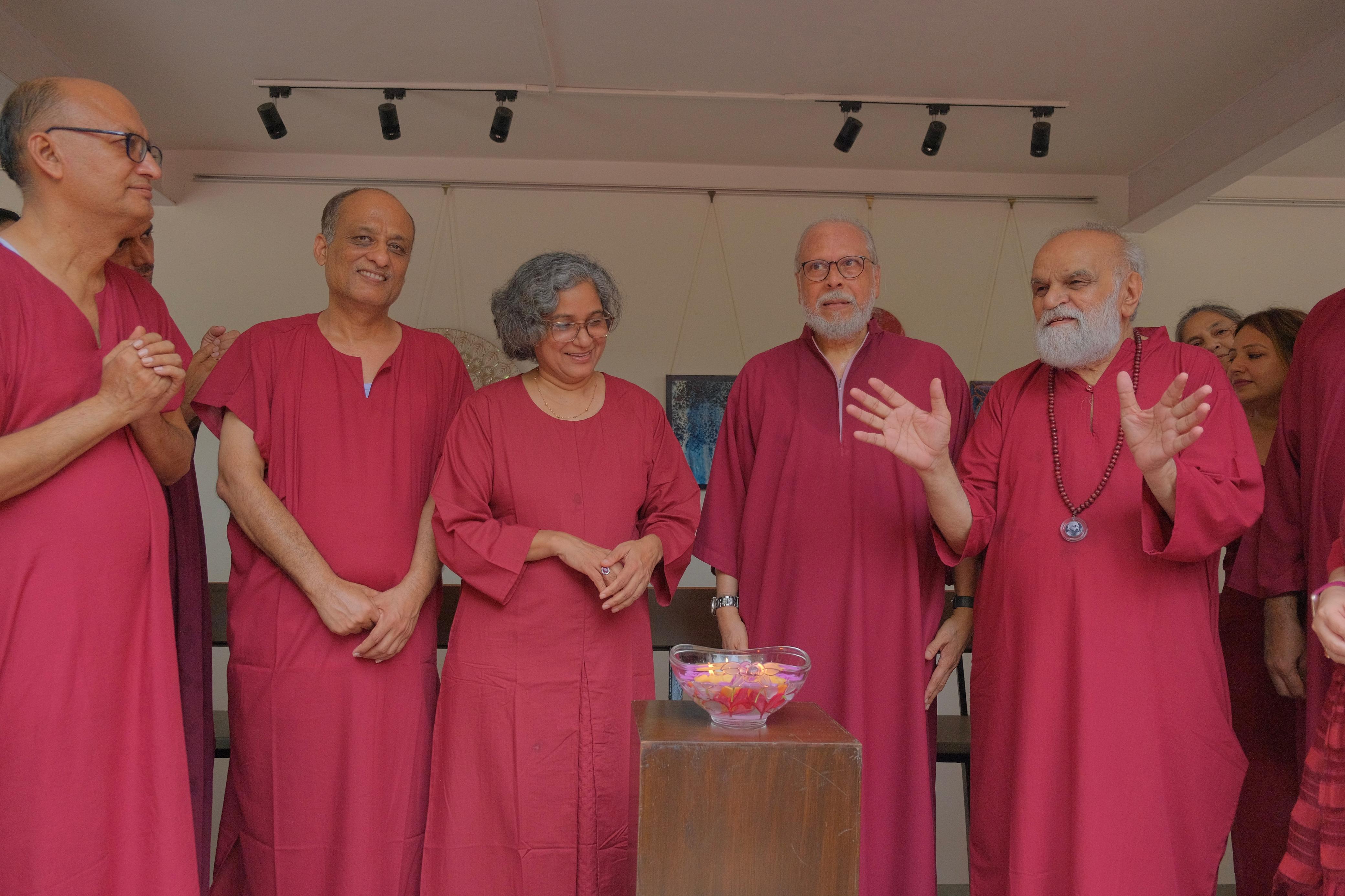 Osho Dham Marks Guru Purnima with Meditation, Music and the Inauguration of Ma Anand Bhakti's Meditative Art Exhibition