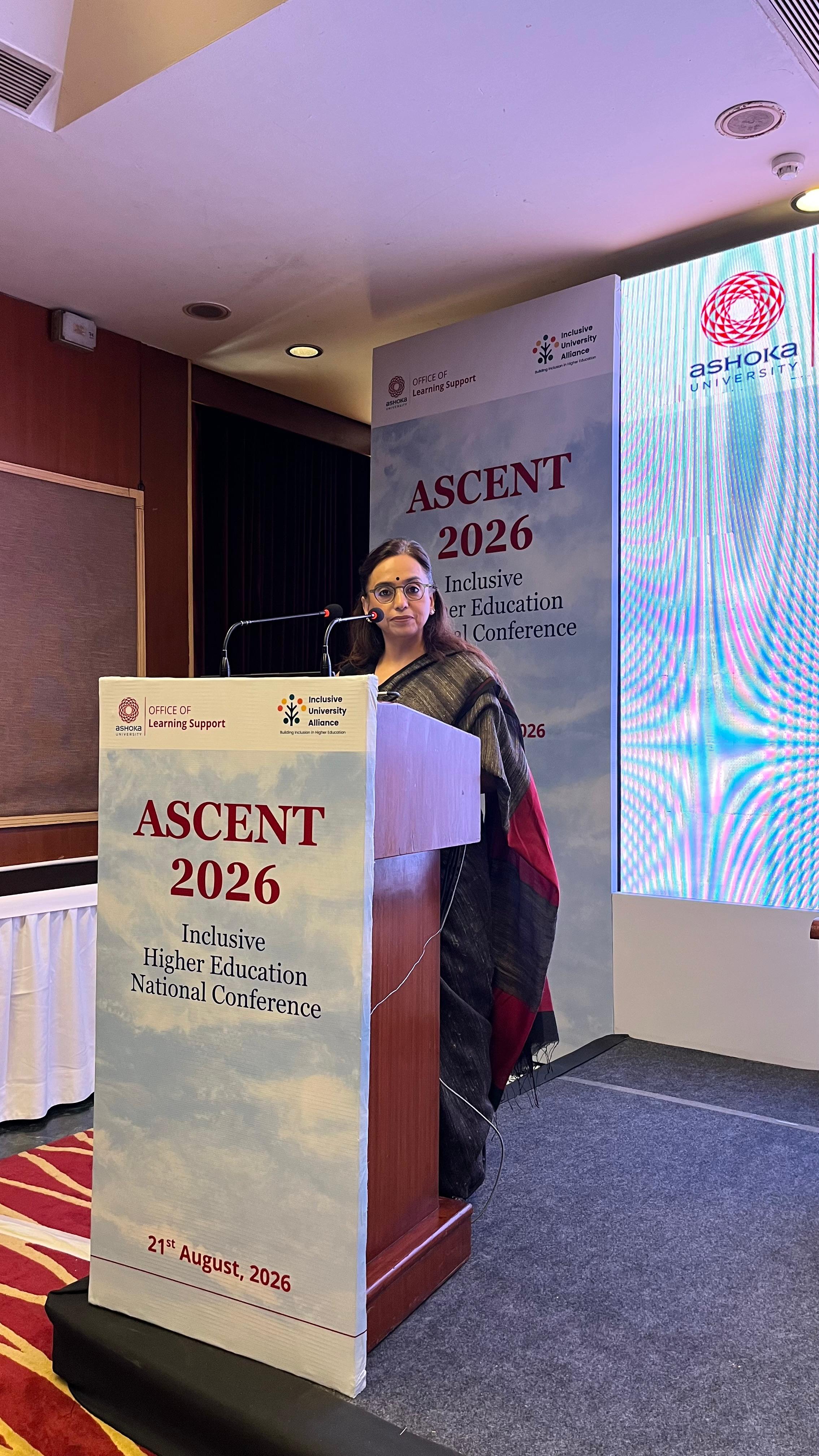 &ldquo;5% Reservation for Students with Disabilities Must Be Implemented in Higher Education Institutions,&rdquo; Says Manmeet Kaur Nanda, DEPwD Additional Secretary at Ashoka University&rsquo;s ASCENT 2026