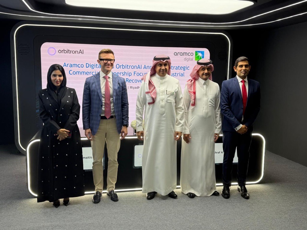 Aramco Digital and OrbitronAI Sign Strategic AI Partnership to Help Industrial Companies Recover Billions in Lost Value