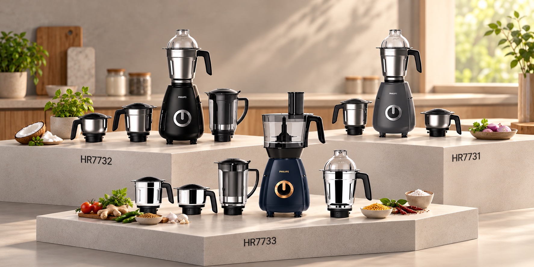 Philips Home Appliances | Philips Home Appliances launches new Premium mixer grinder range with 1000W Double Ball Bearing motor, Heavy Guage Steel Jars, quieter operation, and all-in-one food preparation