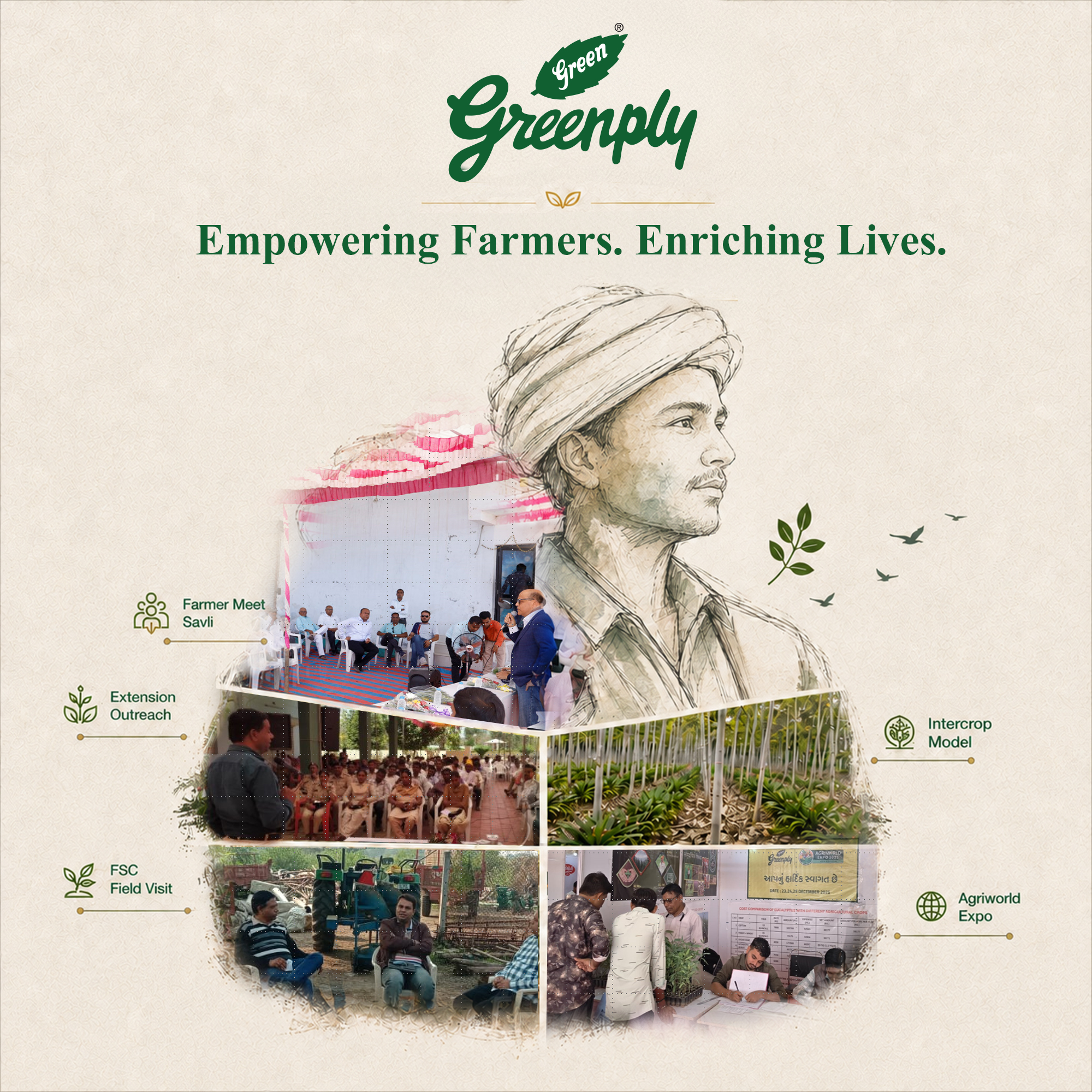 Greenply Launches ‘Kisan Saathi’ to Power Farmer Productivity and Prosperity Productivity. Prosperity. Sustainability.