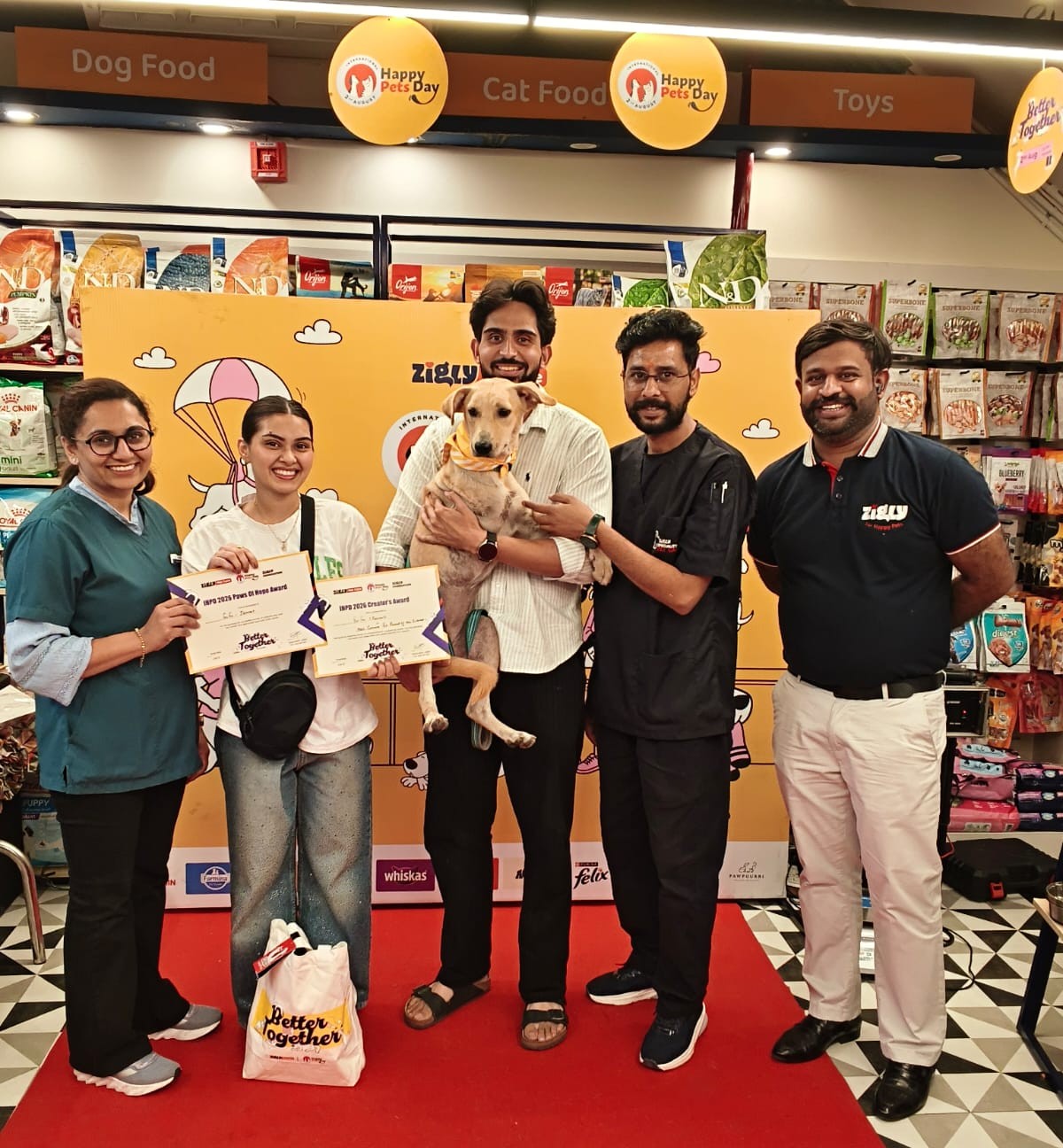 Zigly Pet Care Celebrates Third Edition of International Happy Pets Day in Chandigarh Sec 35B Experience Centre