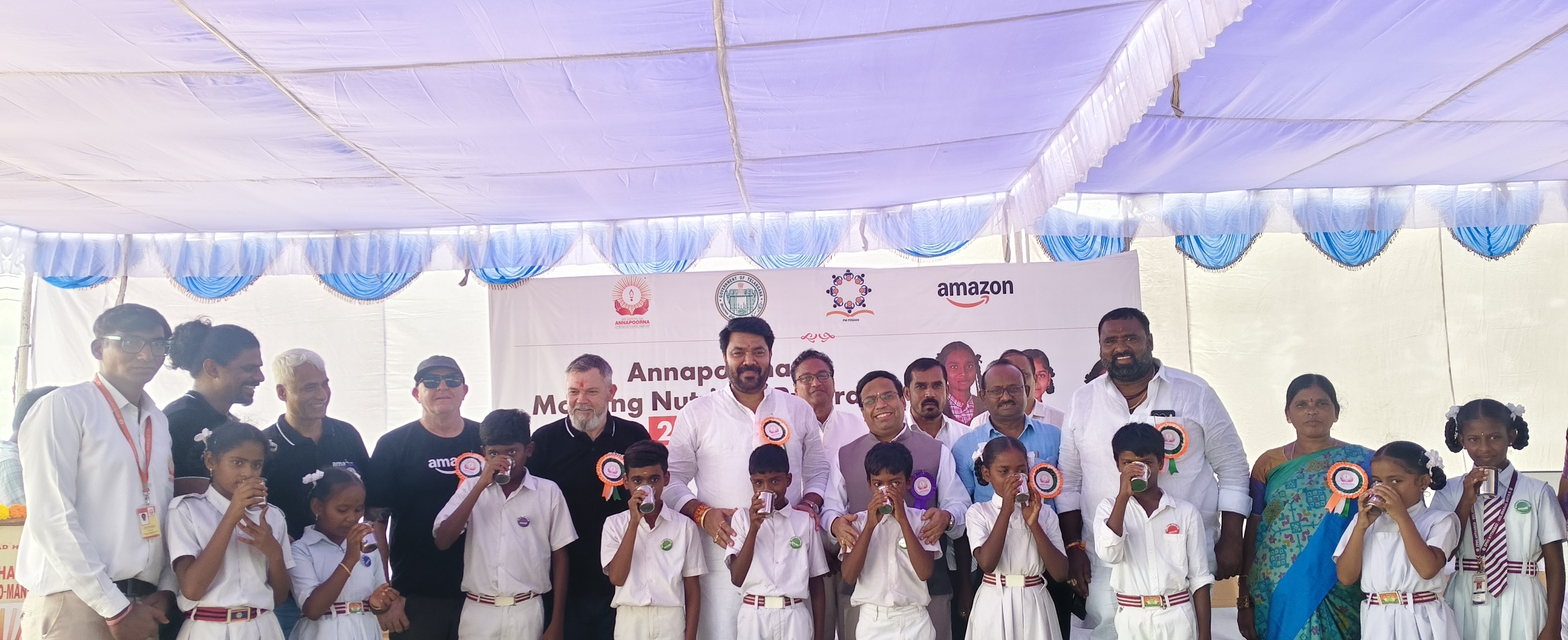 Amazon launches Supplementary Nutrition Program serving 9,000 plus children across 130 government schools in Telangana