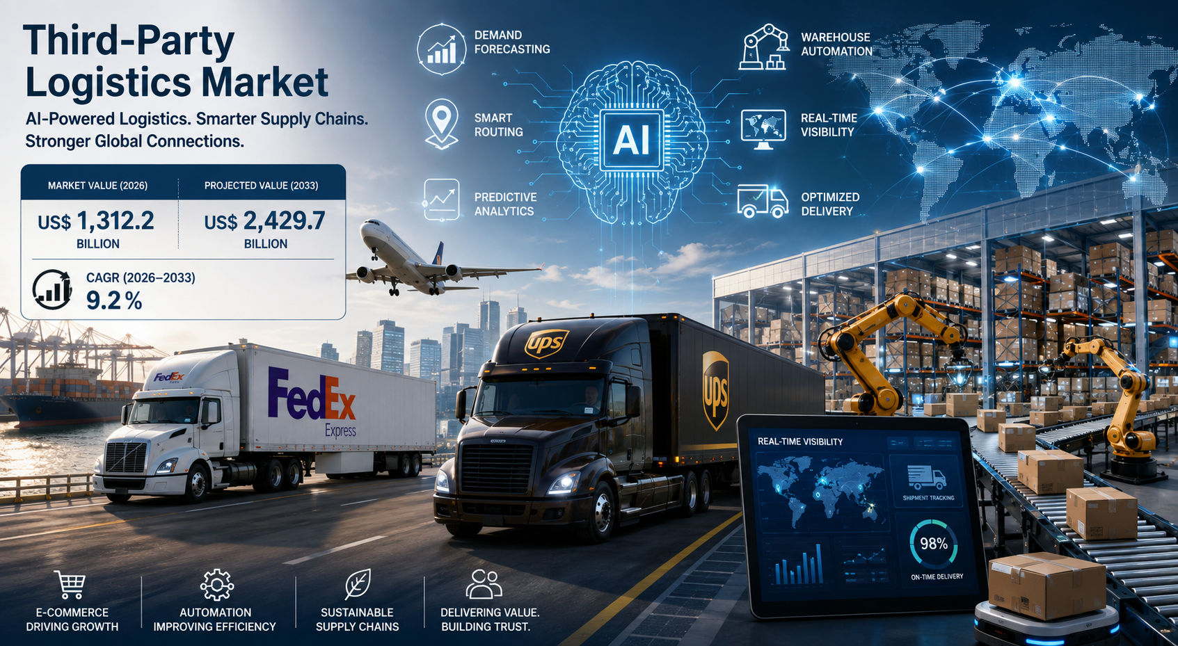 How FedEx and UPS Are Using AI as the Third-Party Logistics Market Enters a New Growth Phase