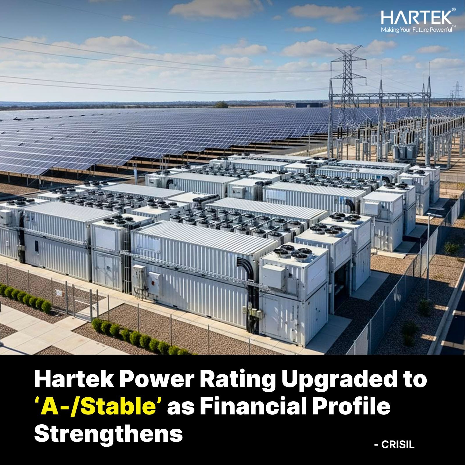 Hartek Power Rating Upgraded to A-Stable as Financial Profile Strengthens
