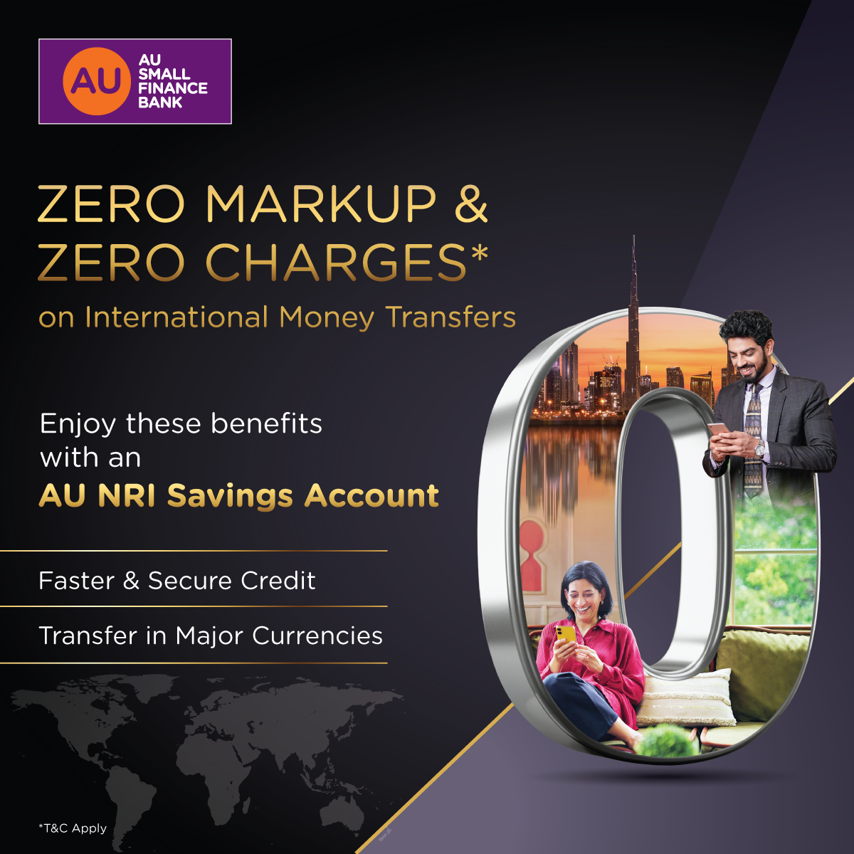 AU Small Finance Bank introduces zero forex margin remittances, setting a new benchmark in transparent cross border banking