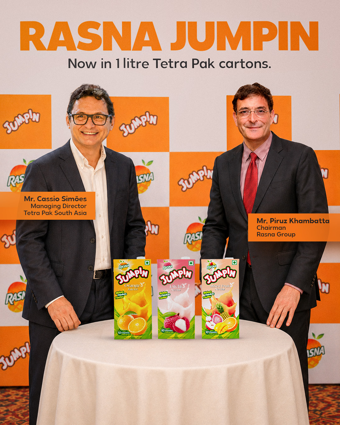 Rasna Launches Jumpin 1-Litre Tetra Pak carton Nationwide; Targets INR 1,000 Crore RTD Opportunity with Premium Fruit Nectar Portfolio