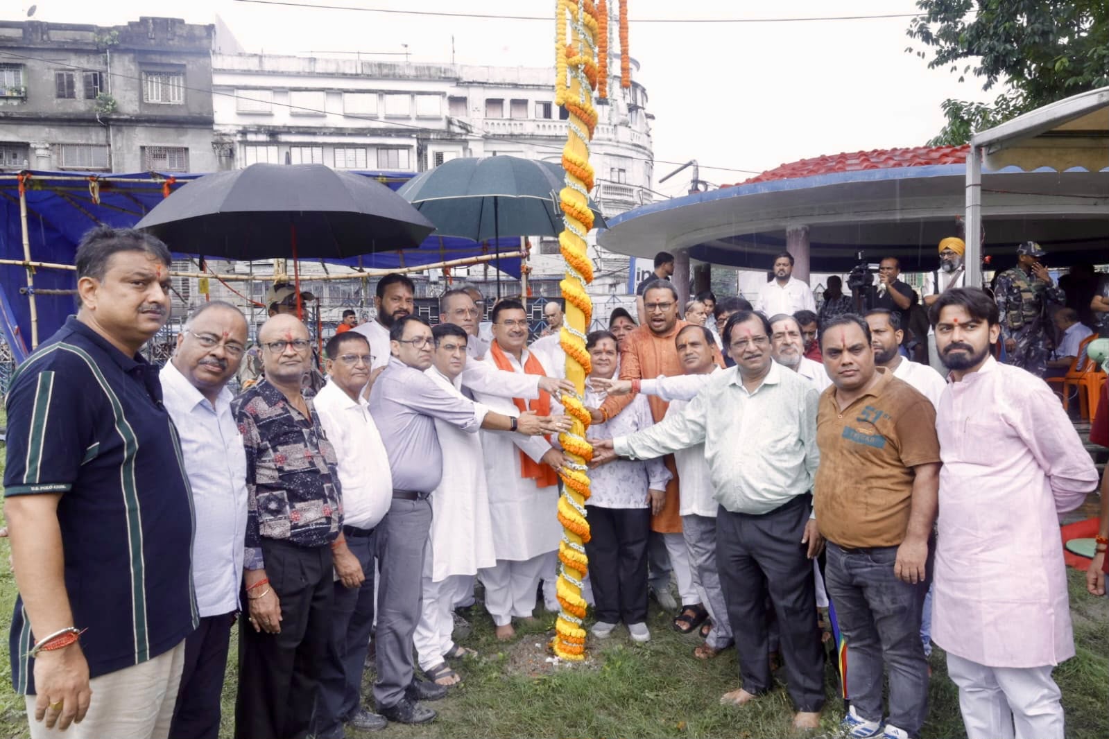 Youth Association of Mohammad Ali Park Begins  Its 58th Year with Traditional Khuti Puja