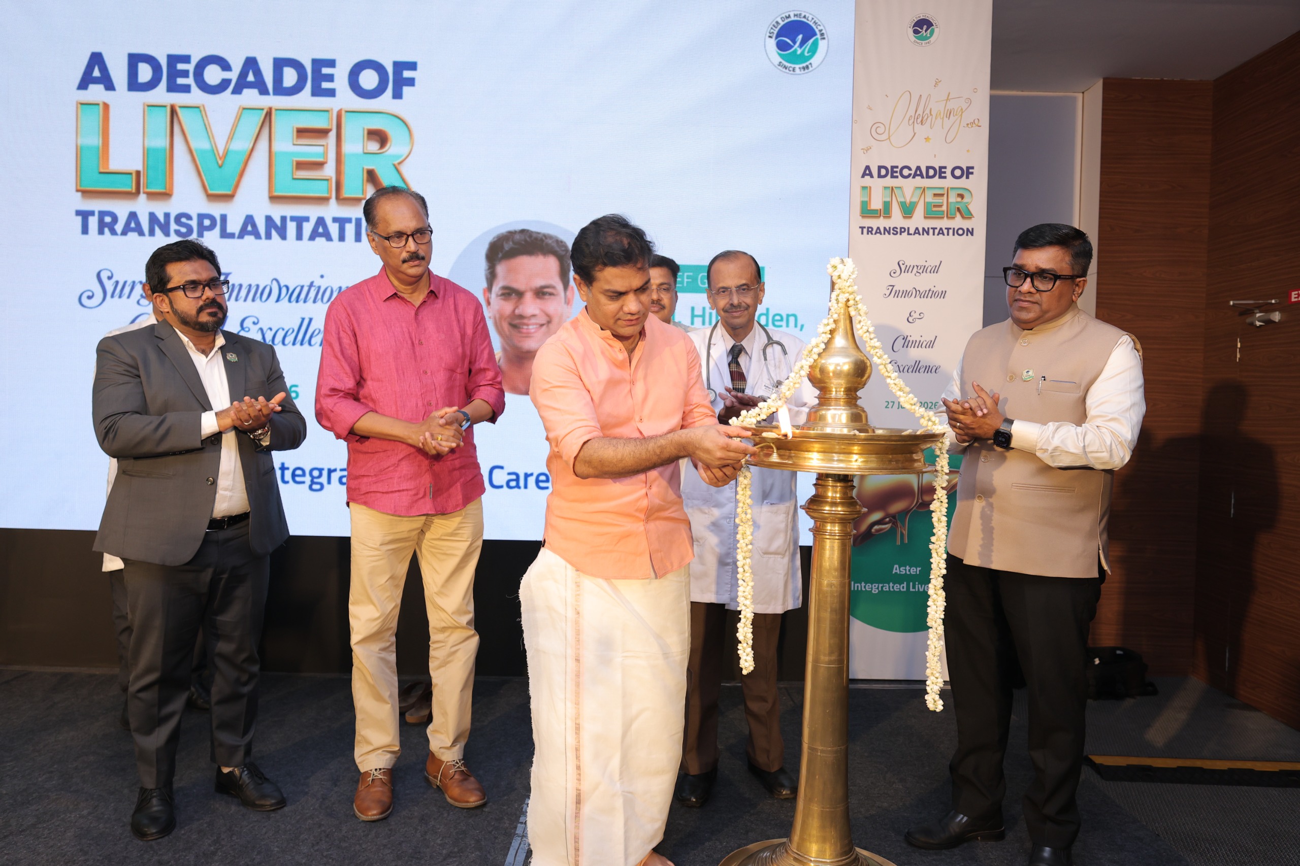 Aster Medcity Marks 10th Anniversary with Over 640 Liver Transplants