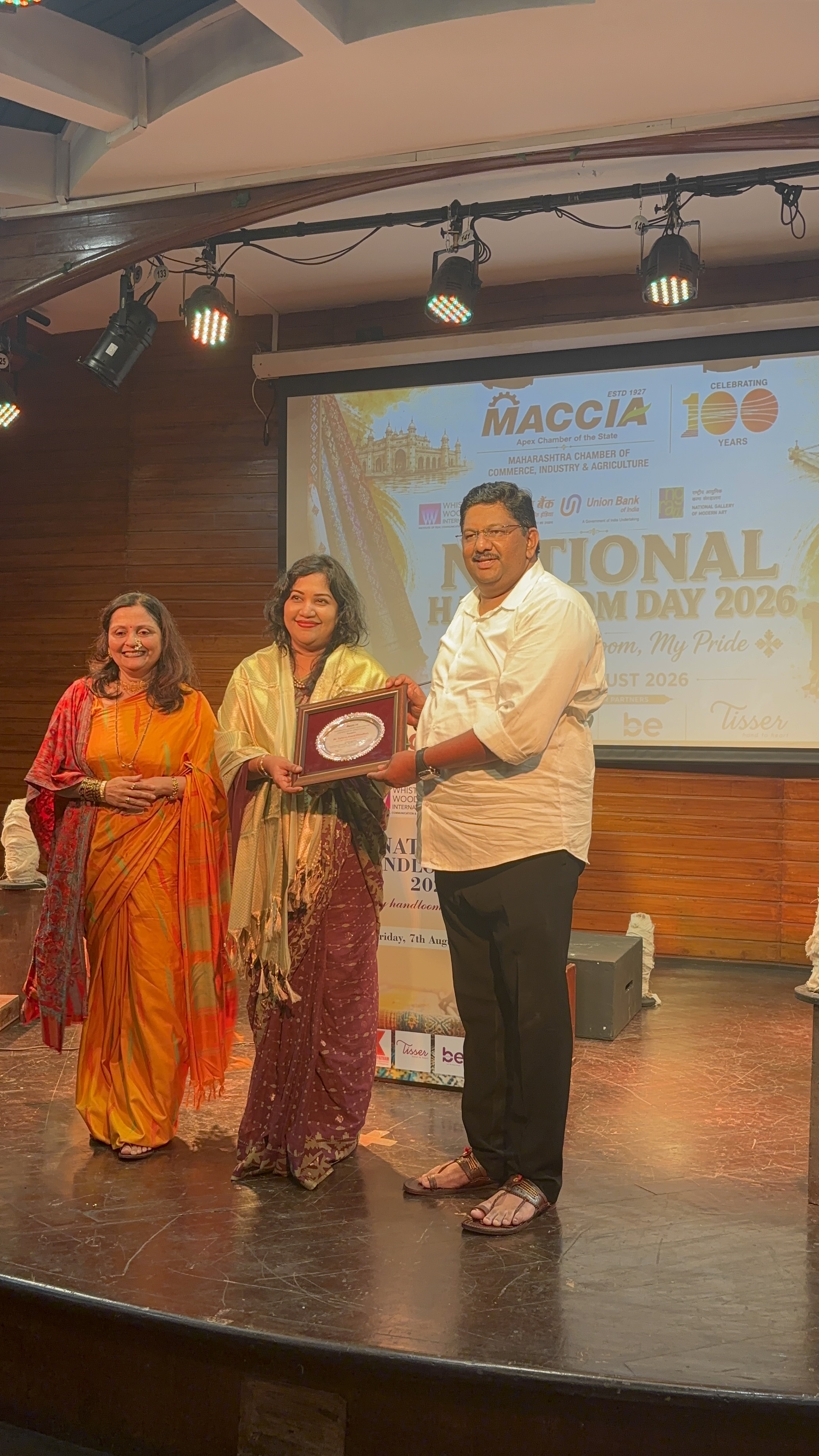 on MACCIA&rsquo;s &lsquo;Weaves on the Runway&rsquo;, held on National Handloom Day