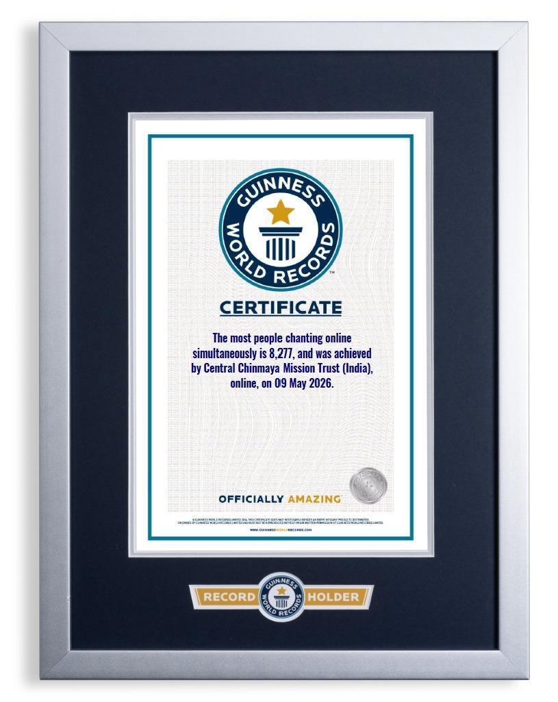 Chinmaya Mission Sets Guinness World Record for Largest Online Bhagavad Gita Chanting