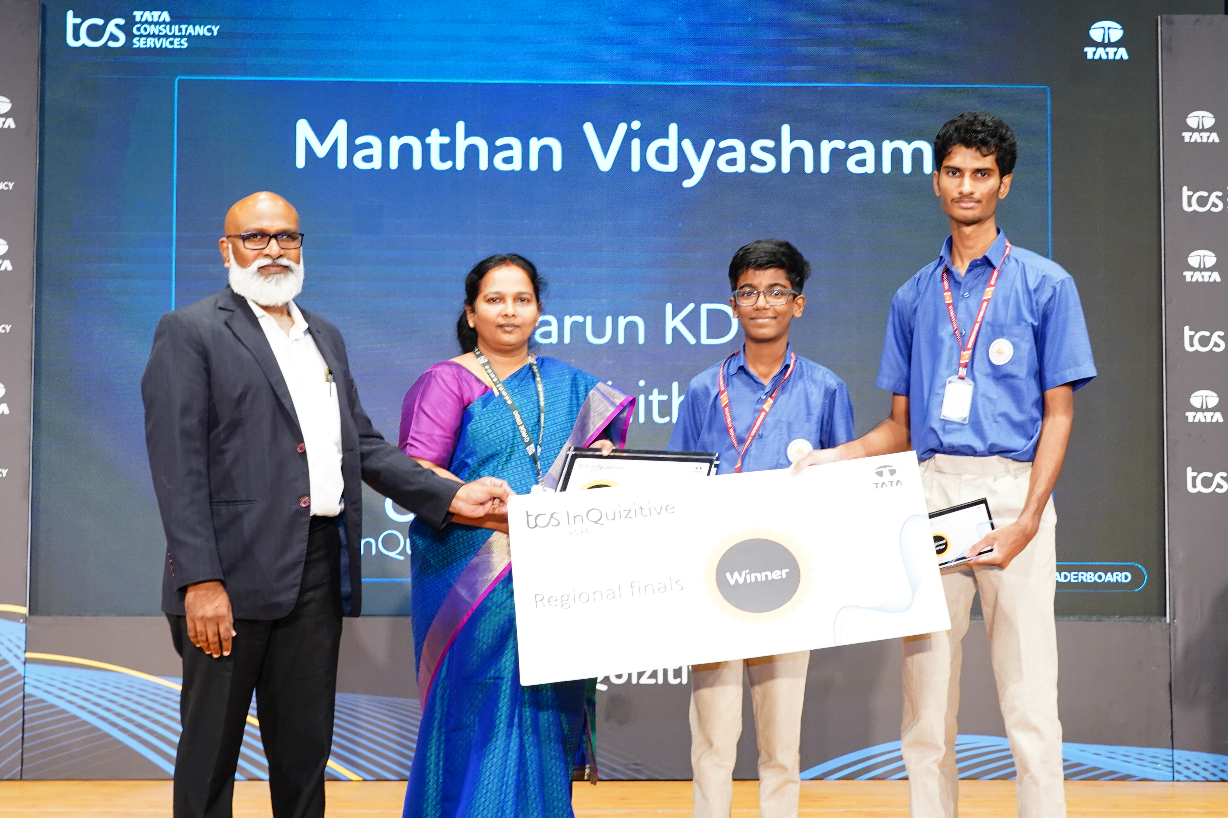 Manthan Vidyashram Wins the Chennai Edition of TCS InQuizitive 2026
