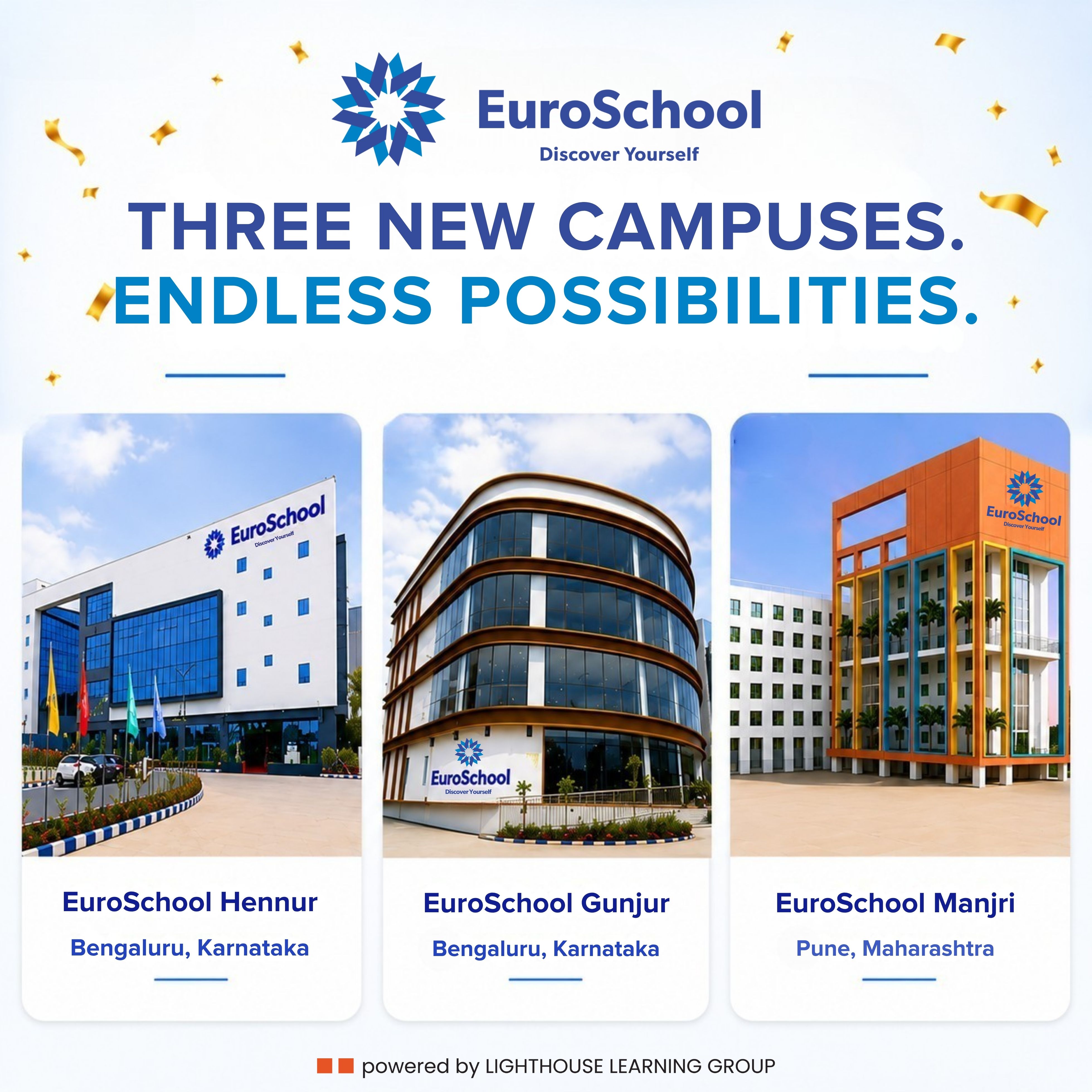 EuroSchool commences operations at three new campuses across Bengaluru and Pune, strengthening its growing K-12 footprint
