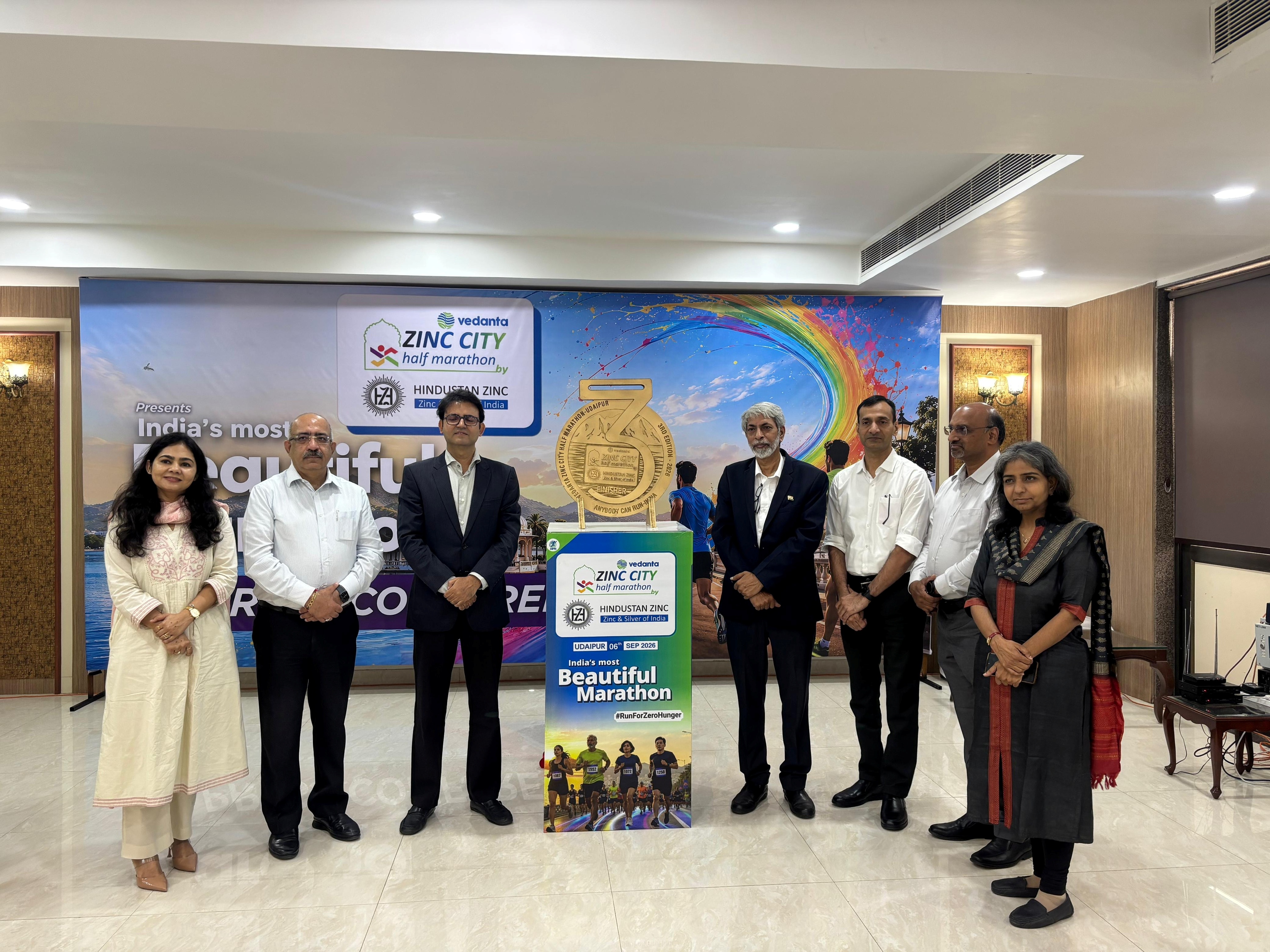 Hindustan Zinc unveils Zinc Finisher Medal as registrations cross 7000 for the Vedanta Zinc City Half Marathon