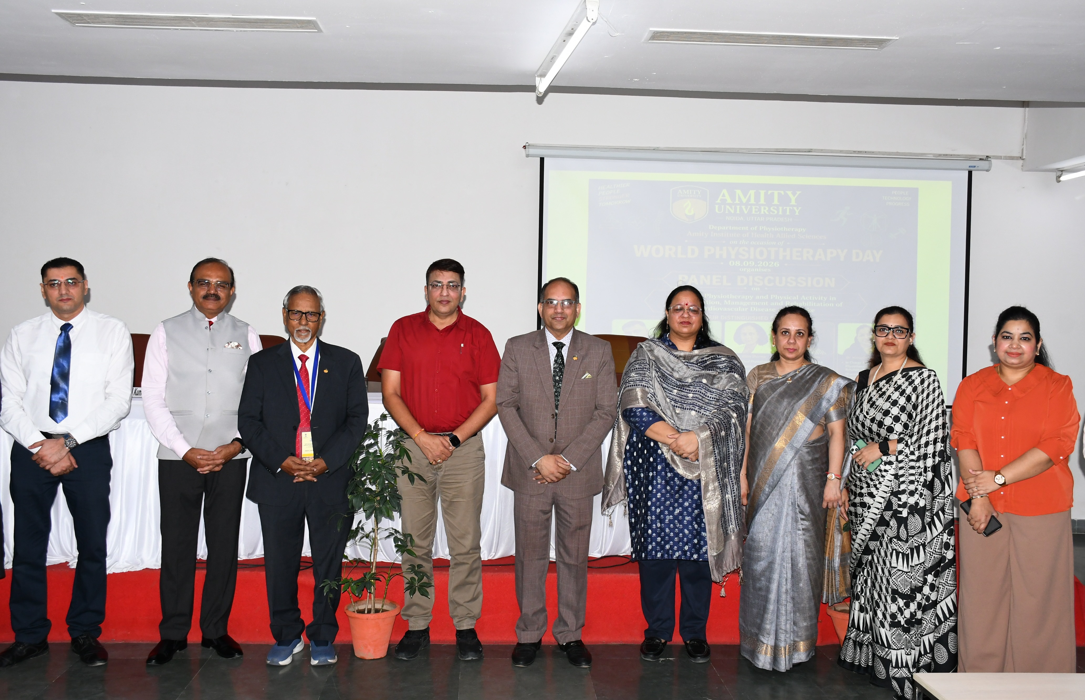 Experts emphasize upon the need for regular physical activity on the occasion of World Physiotherapy Day, at Amity