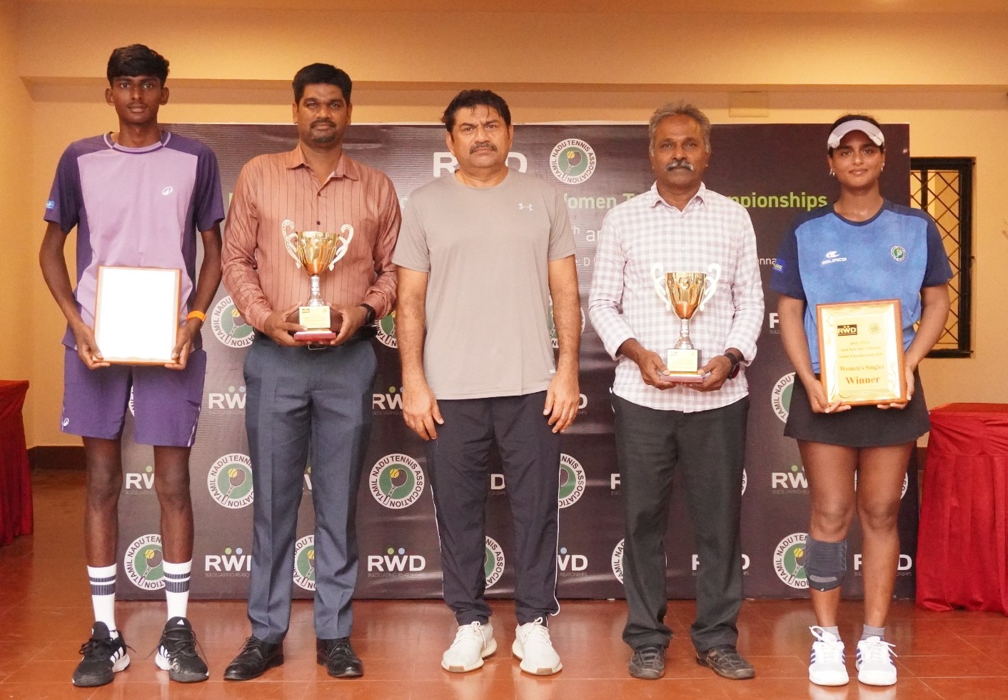 Loyola College and SRM University Tennis Champions