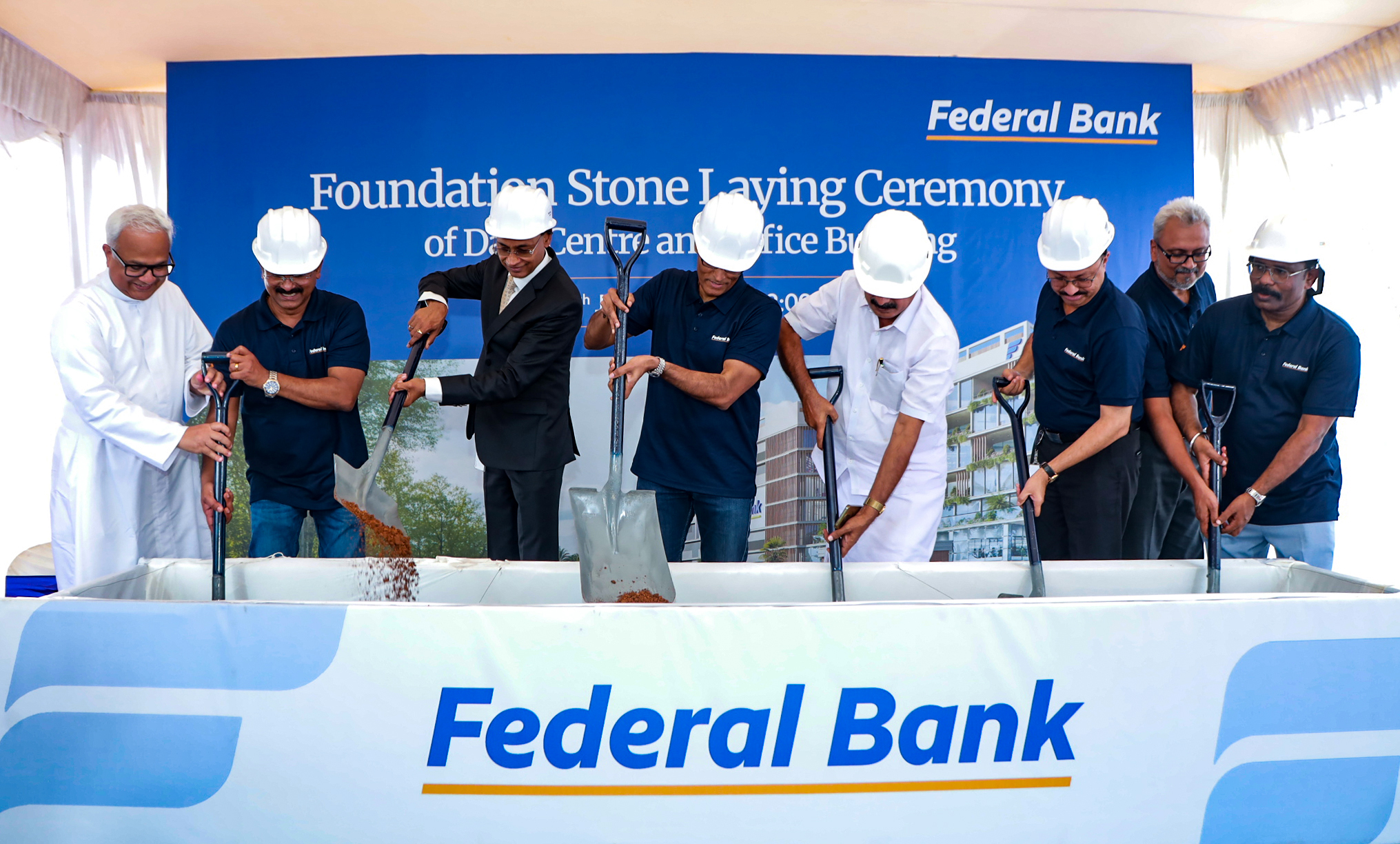 Federal Bank Lays Foundation Stone for New Green Data Centre Office in Kochi