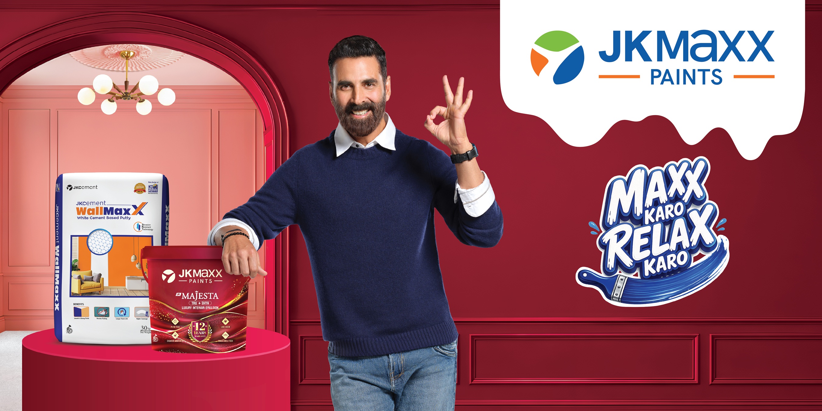 JK Maxx Paints Unveils New Campaign Maxx Karo, Relax Karo Featuring Akshay Kumar