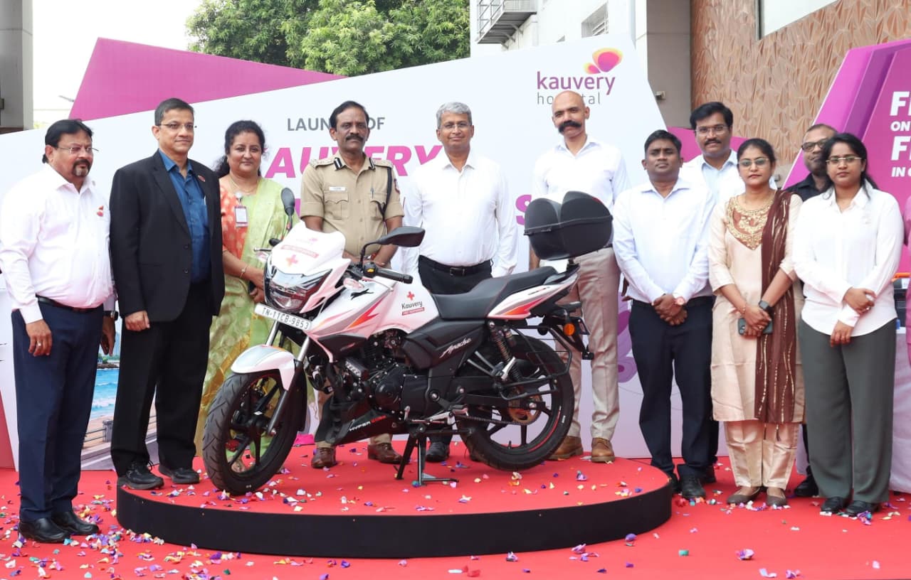 Kauvery Hospital Launches Kauvery First Responders, a Network of Bike Ambulances to Deliver Rapid First Response Across Chennai