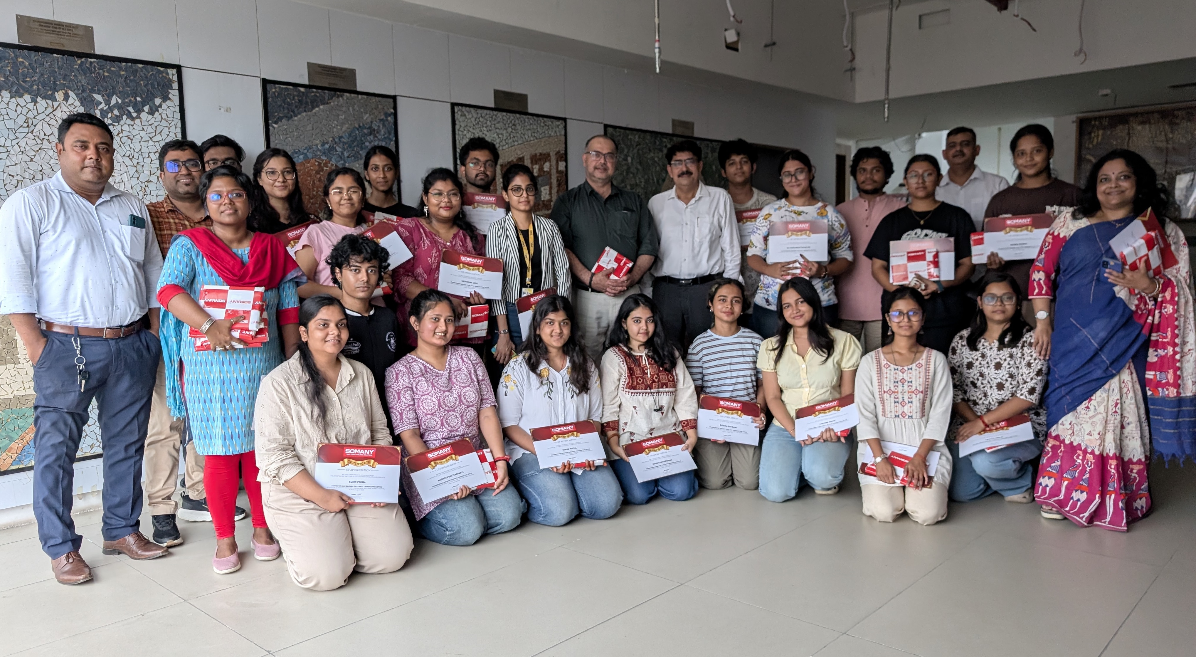 Somany Ceramics collaborates with Sister Nivedita University, Kolkata on Transforming Broken Tiles into Trendsetting Style