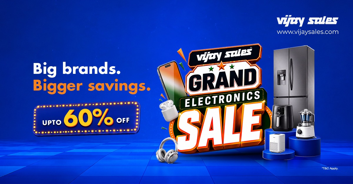 ​Upgrade This August: Vijay Sales Announces Grand Electronics Sale with Big Savings Through Independence Day